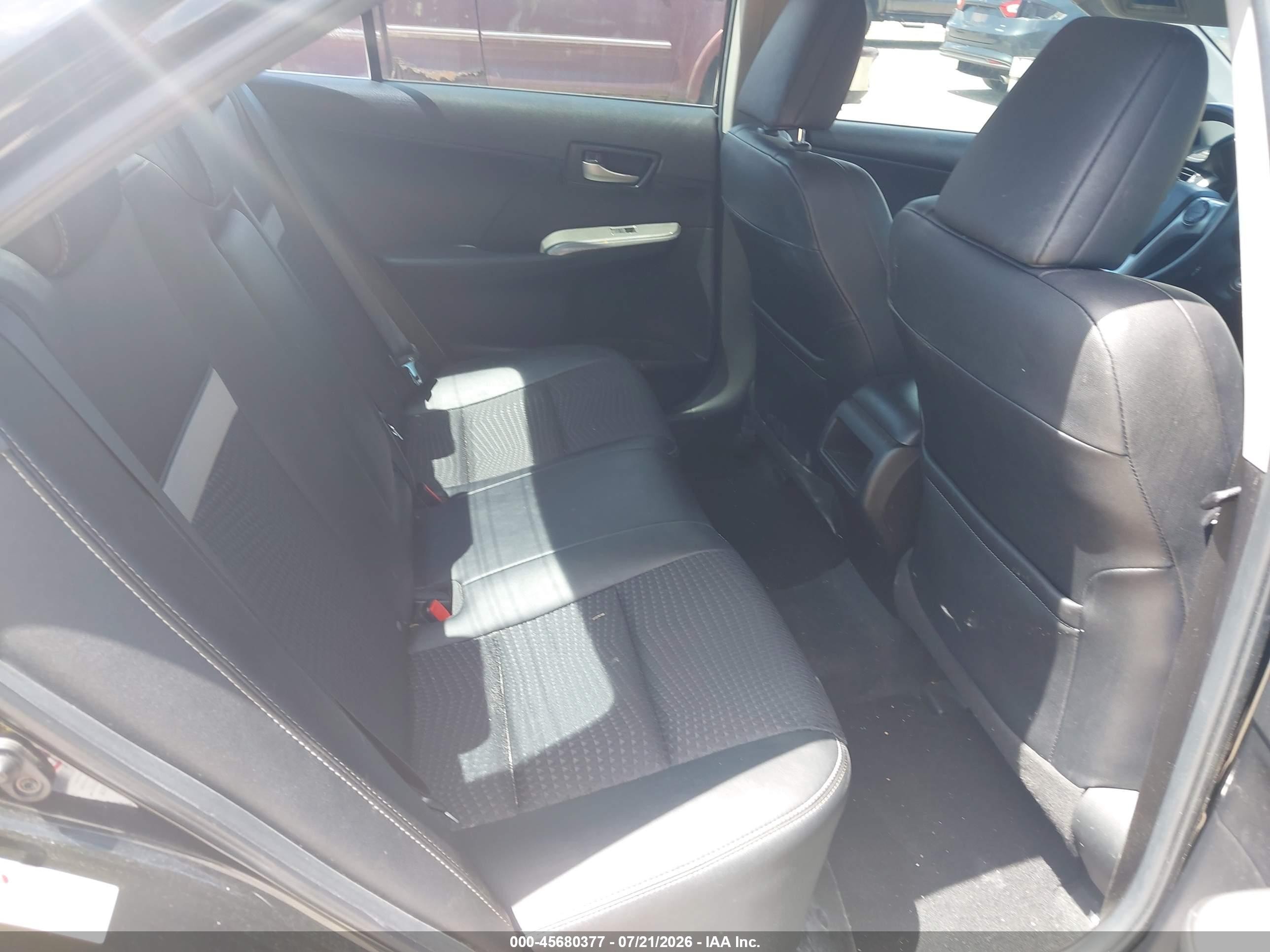 2012 Toyota Camry Se Black vin: 4T1BF1FK3CU199057