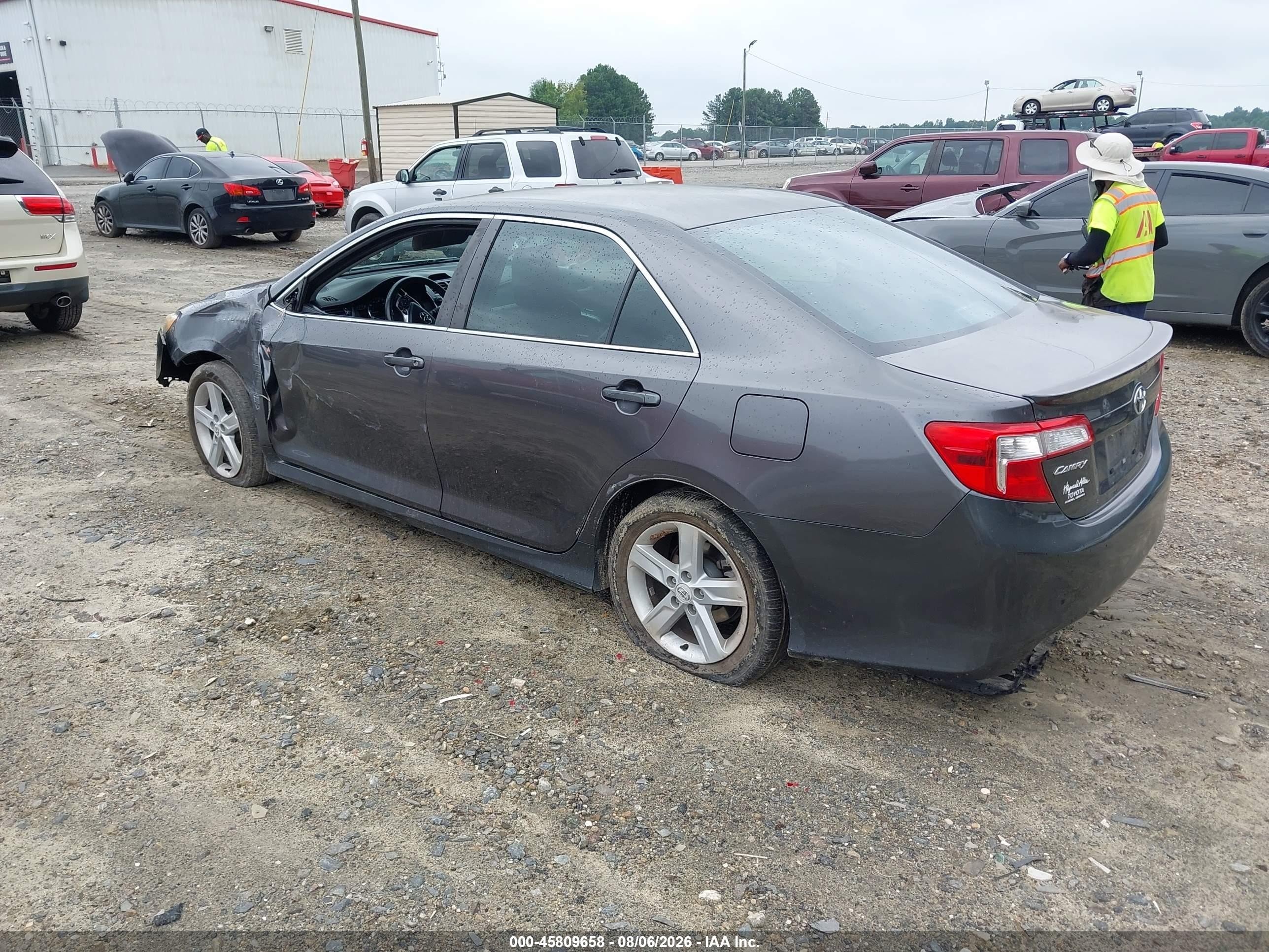 2012 Toyota Camry Se Серый vin: 4T1BF1FK3CU202605