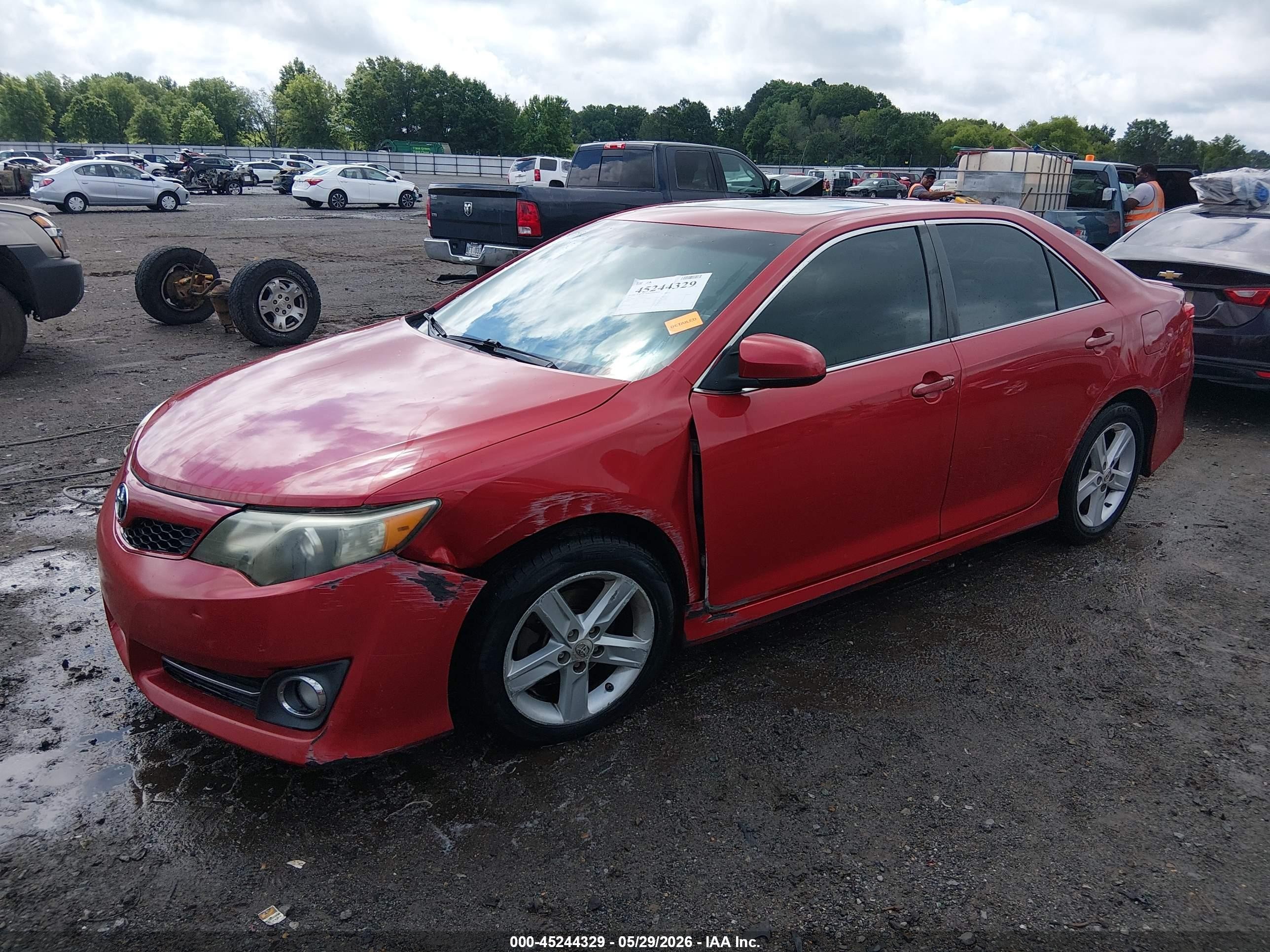 2012 Toyota Camry Se Red vin: 4T1BF1FK3CU502449