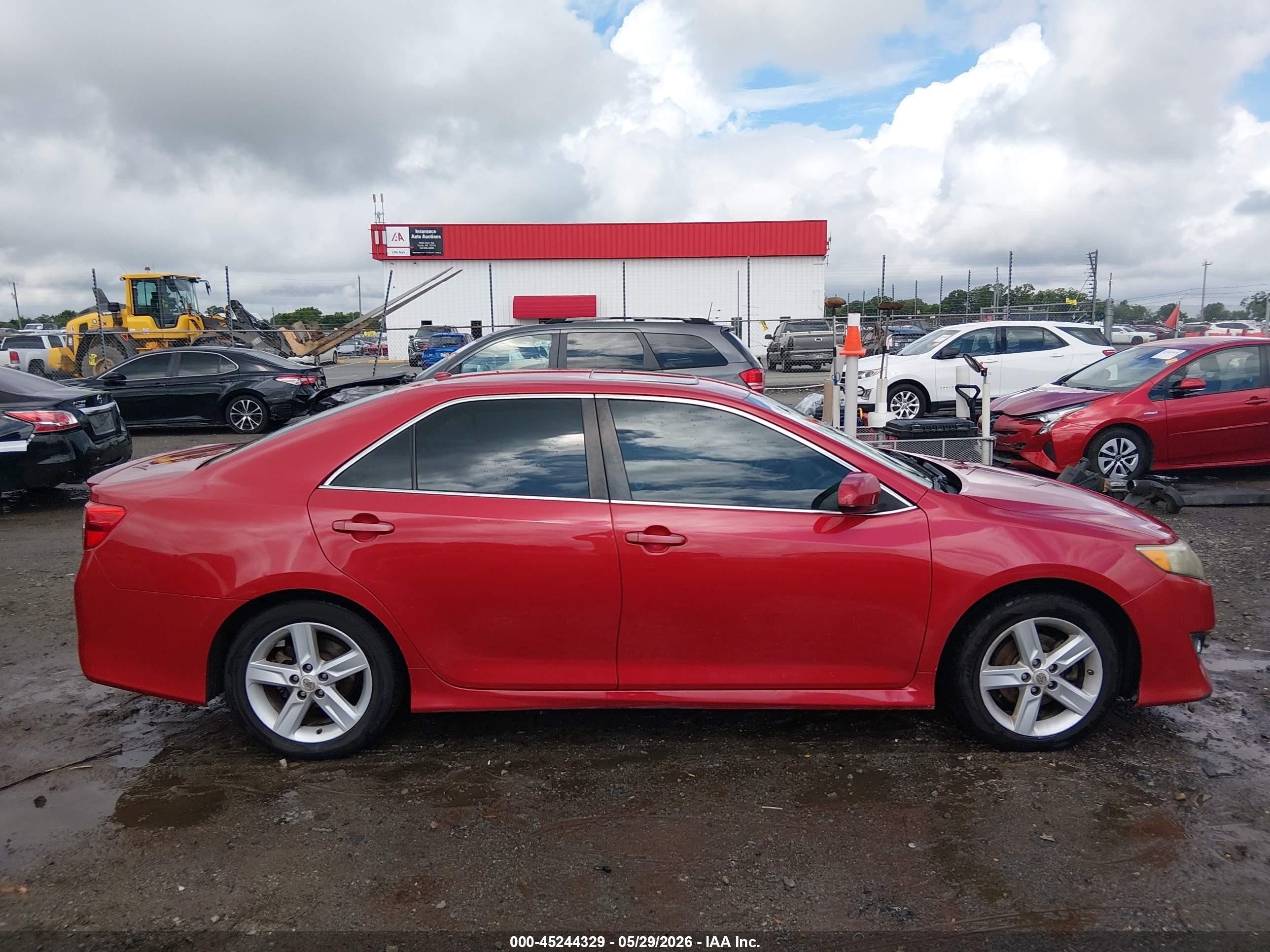 2012 Toyota Camry Se Red vin: 4T1BF1FK3CU502449