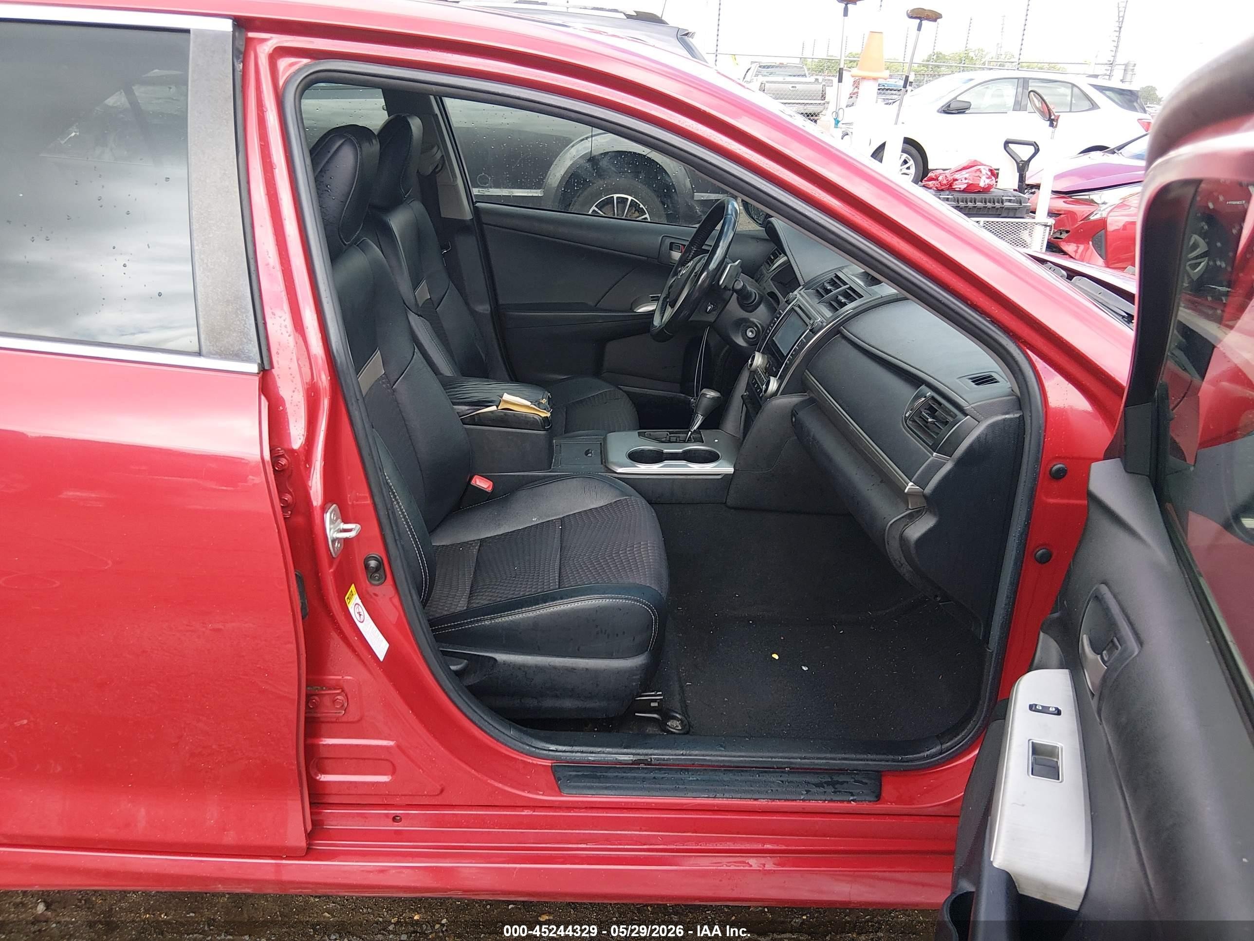 2012 Toyota Camry Se Red vin: 4T1BF1FK3CU502449
