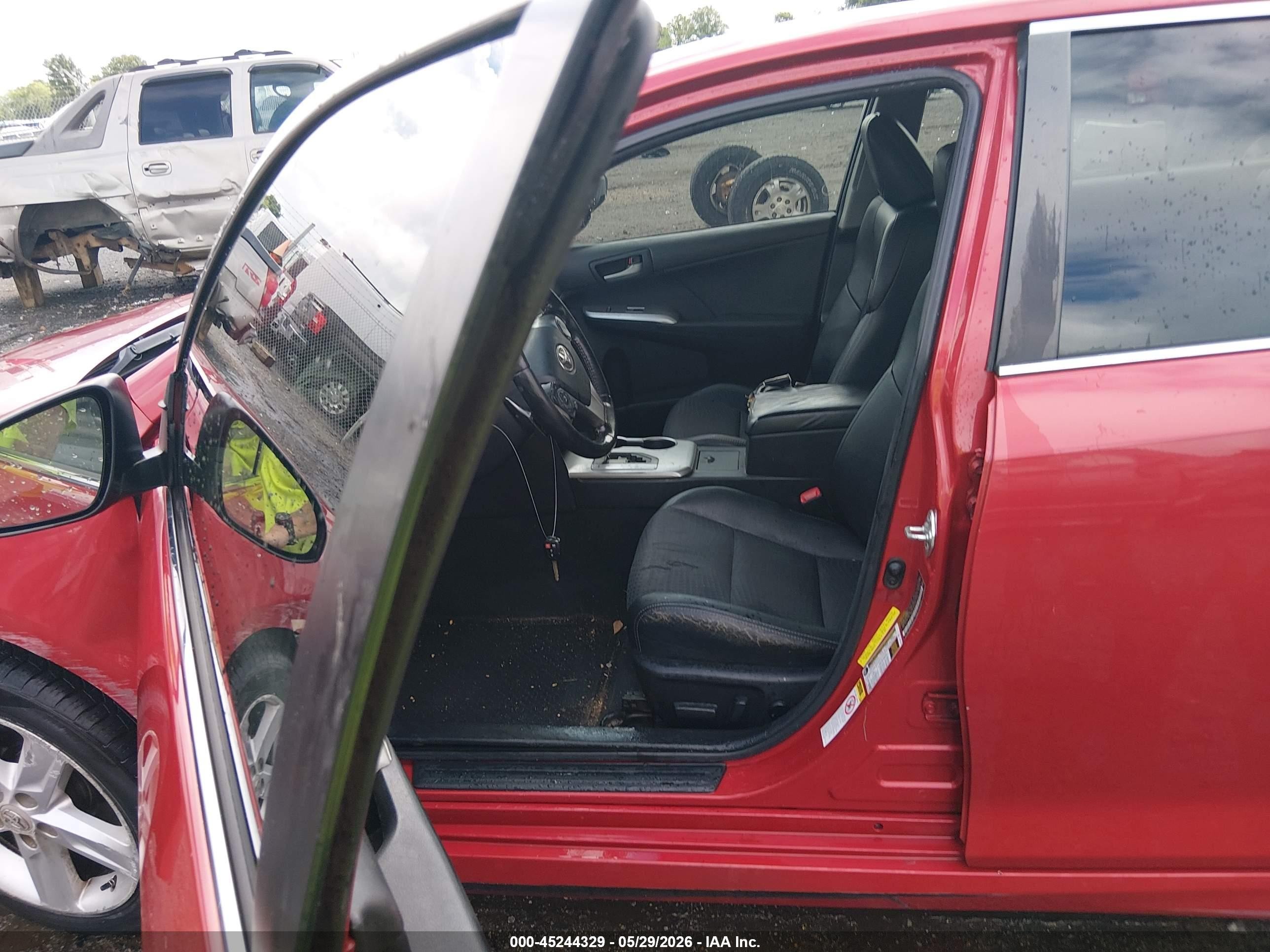 2012 Toyota Camry Se Red vin: 4T1BF1FK3CU502449