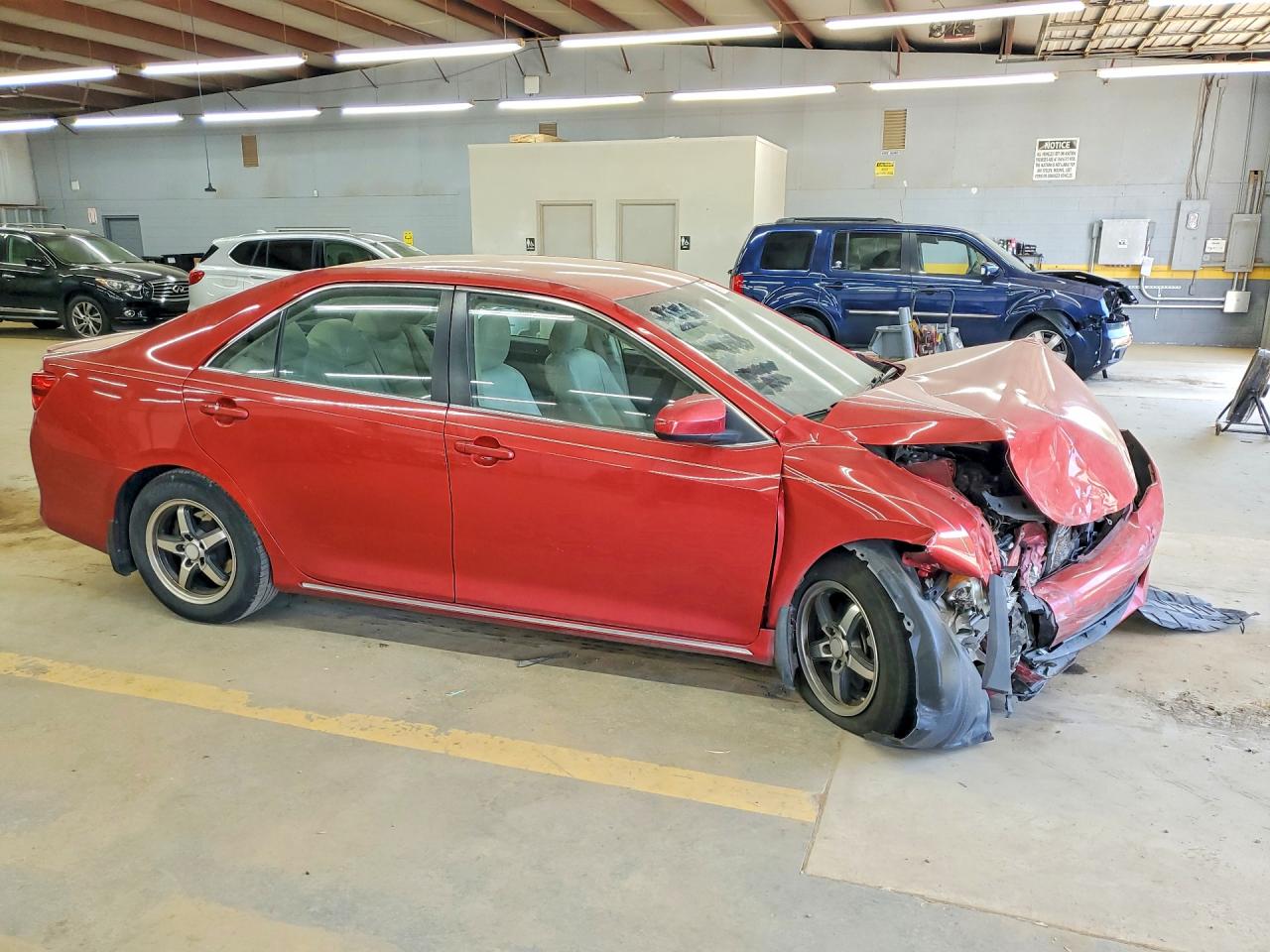 2012 Toyota Camry Le Red vin: 4T1BF1FK3CU503584
