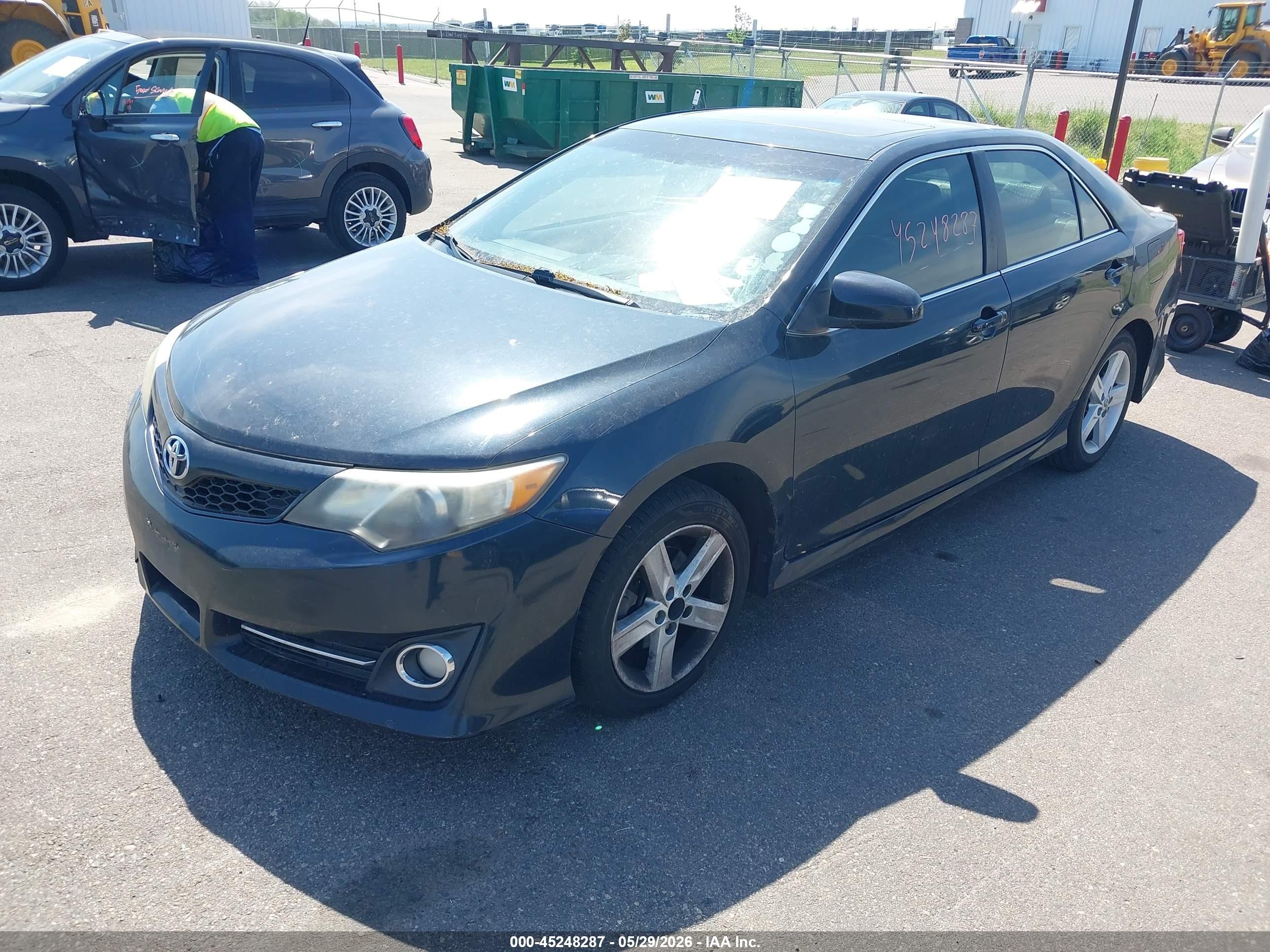 2012 Toyota Camry Se Синий vin: 4T1BF1FK3CU509286