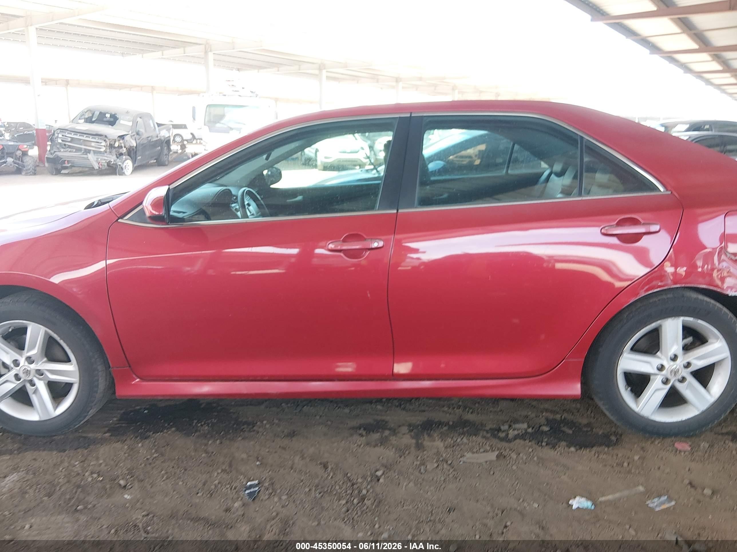 2012 Toyota Camry Se Red vin: 4T1BF1FK3CU511894