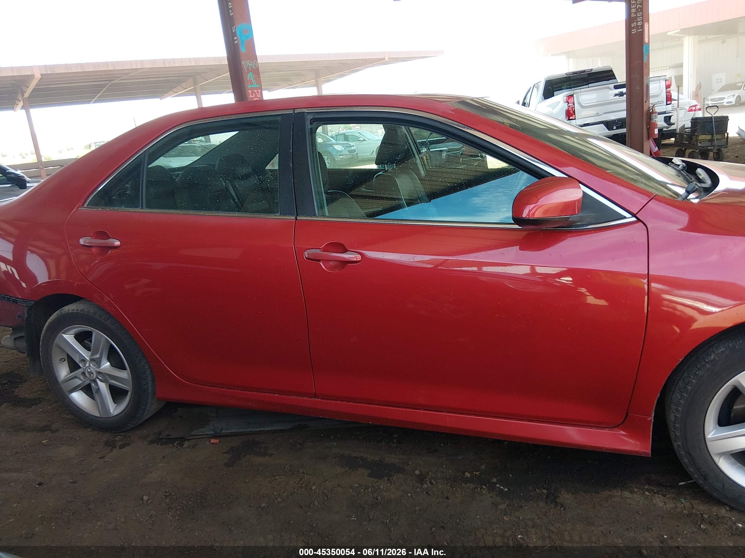2012 Toyota Camry Se Red vin: 4T1BF1FK3CU511894