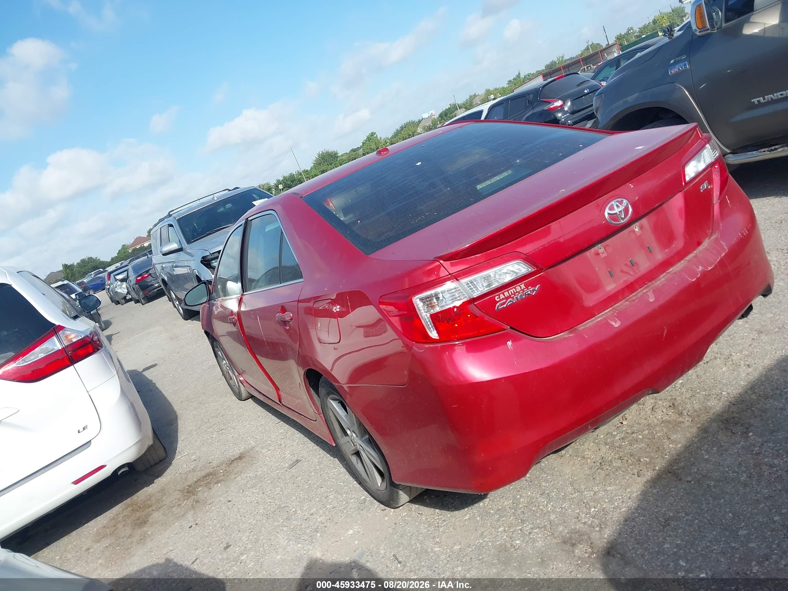 2012 Toyota Camry Se Maroon vin: 4T1BF1FK3CU533474