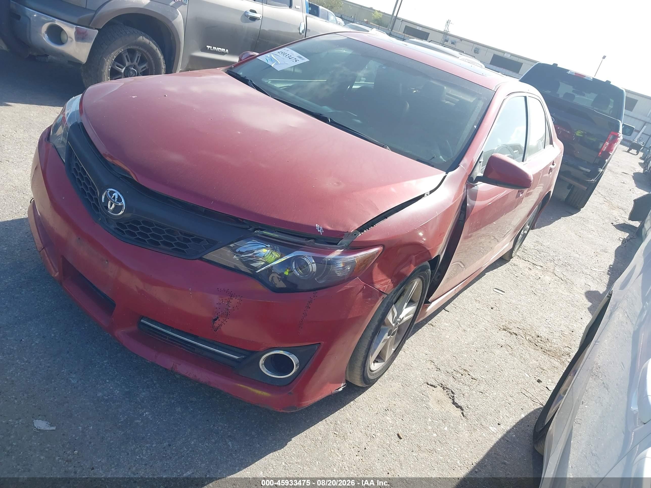 2012 Toyota Camry Se Maroon vin: 4T1BF1FK3CU533474