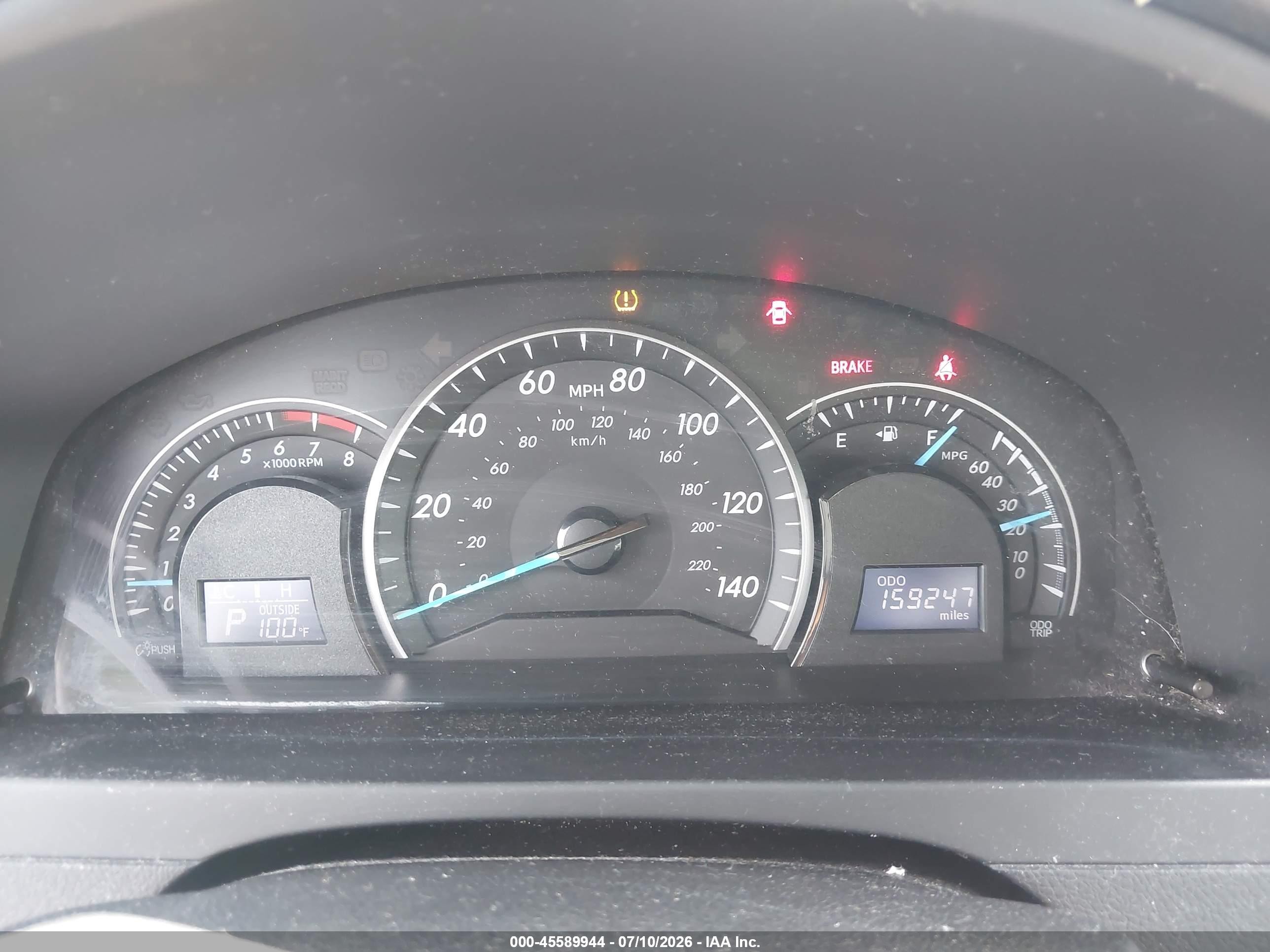 2012 Toyota Camry Le Черный vin: 4T1BF1FK3CU557659