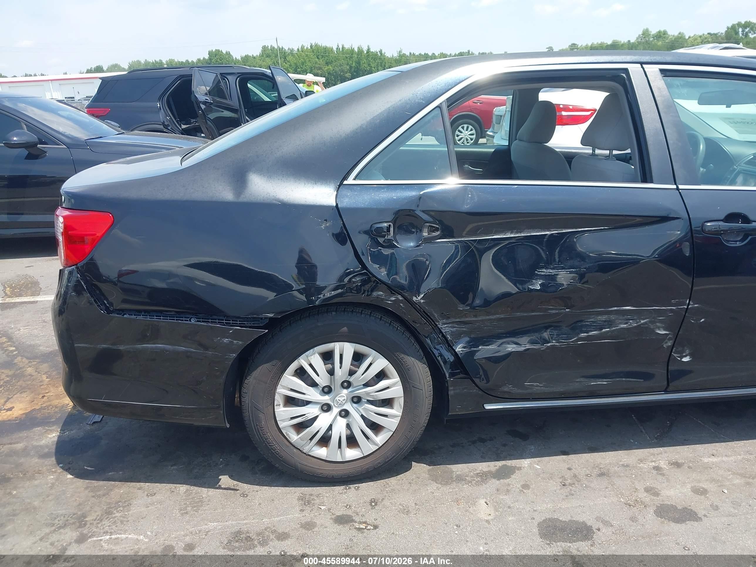 2012 Toyota Camry Le Черный vin: 4T1BF1FK3CU557659