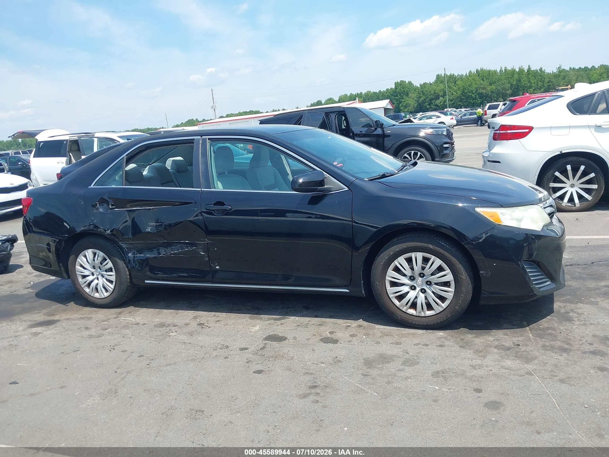 2012 Toyota Camry Le Черный vin: 4T1BF1FK3CU557659