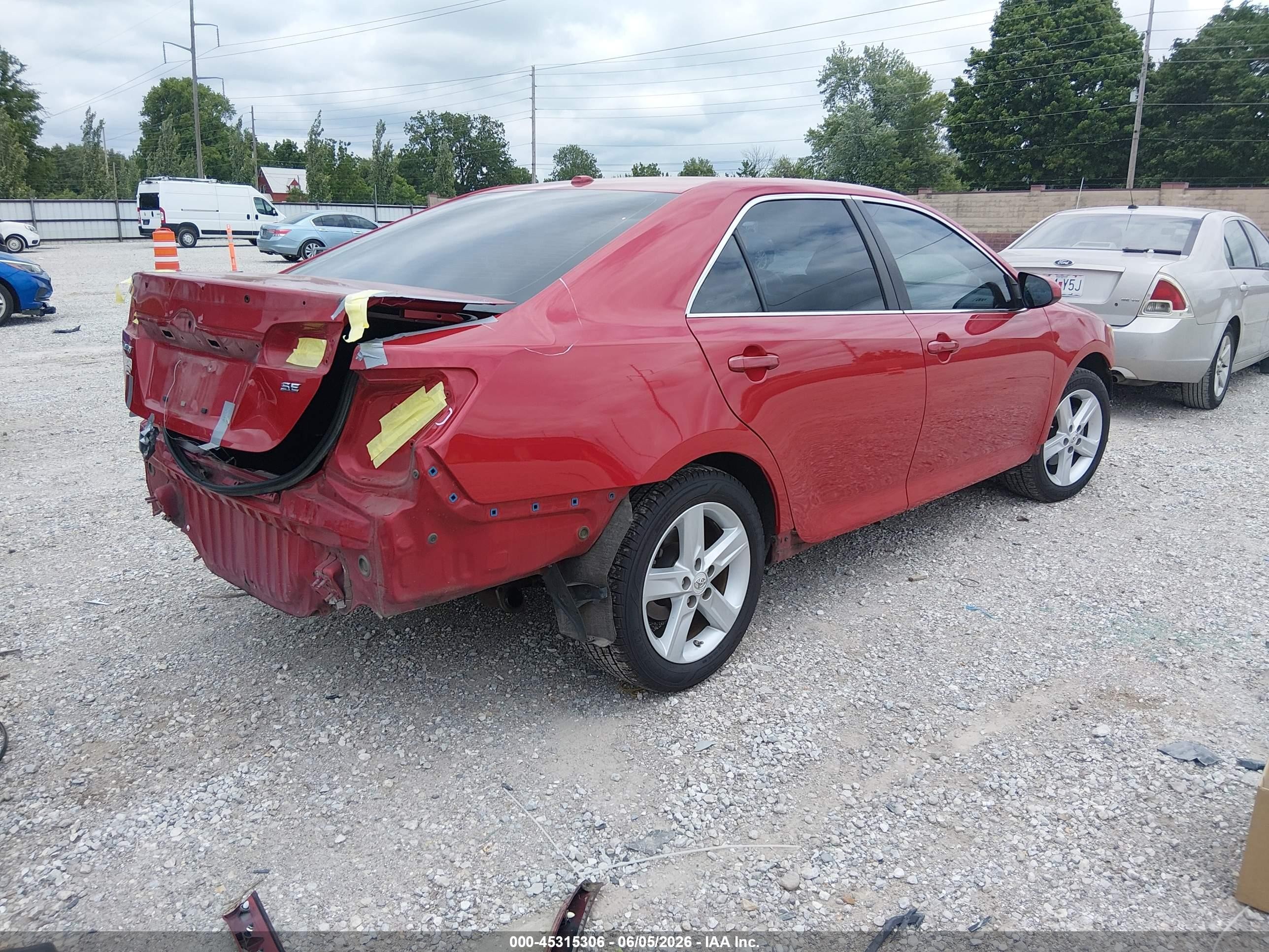 2012 Toyota Camry Se Red vin: 4T1BF1FK3CU564966