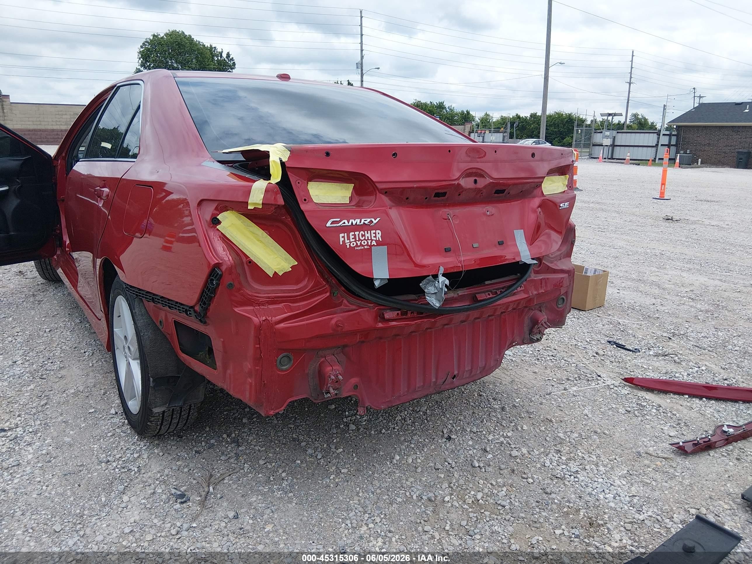 2012 Toyota Camry Se Red vin: 4T1BF1FK3CU564966