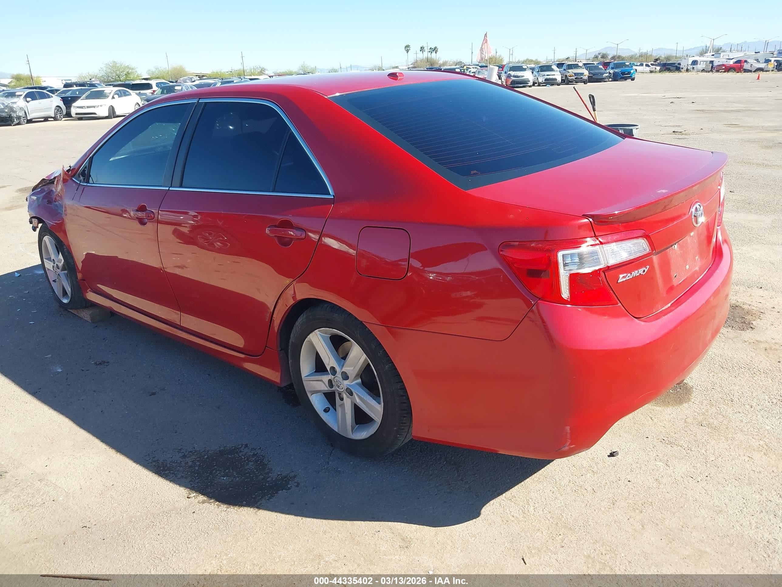 2012 Toyota Camry Se Red vin: 4T1BF1FK3CU570167