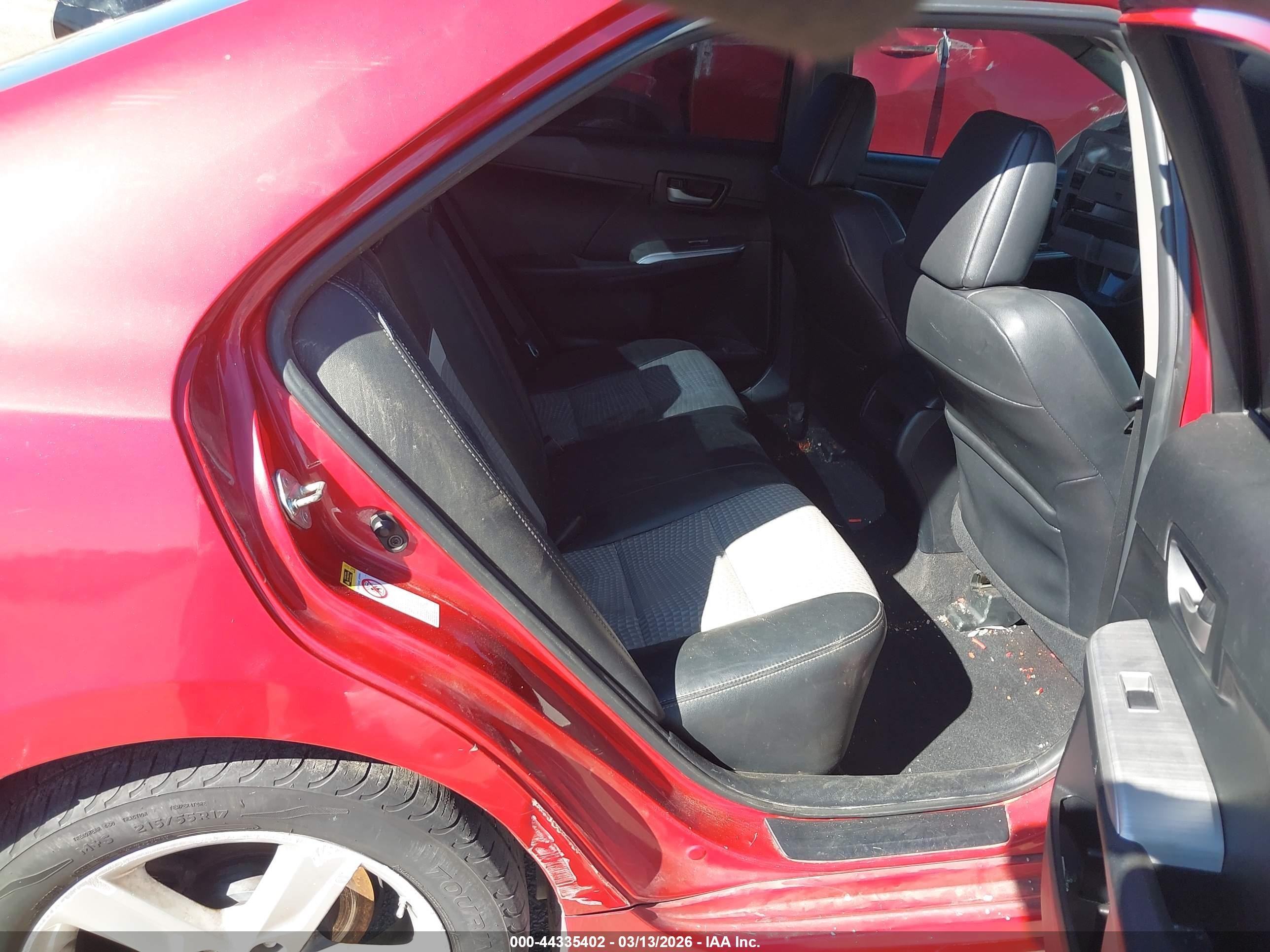 2012 Toyota Camry Se Red vin: 4T1BF1FK3CU570167