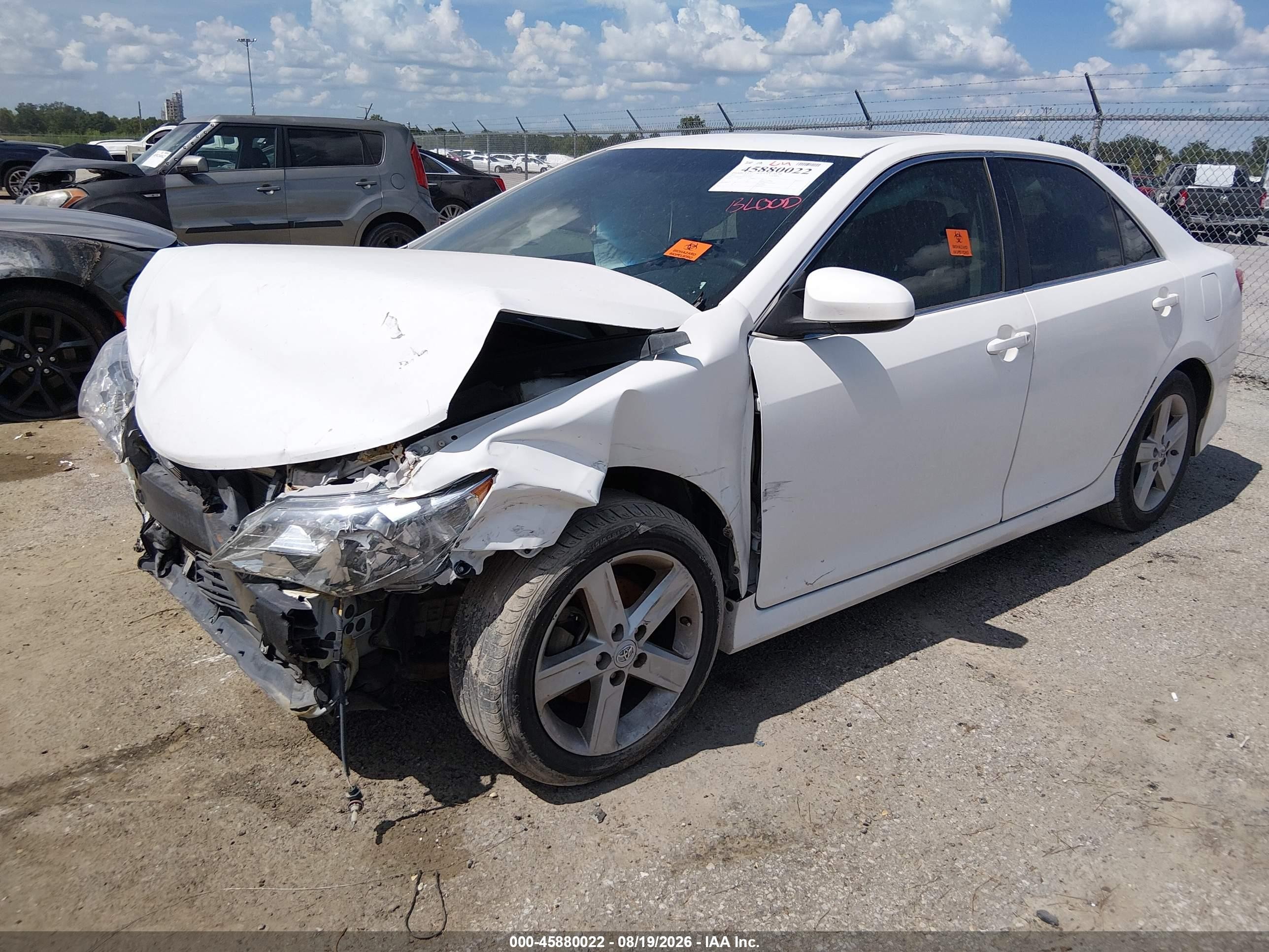 2012 Toyota Camry Se White vin: 4T1BF1FK3CU572324