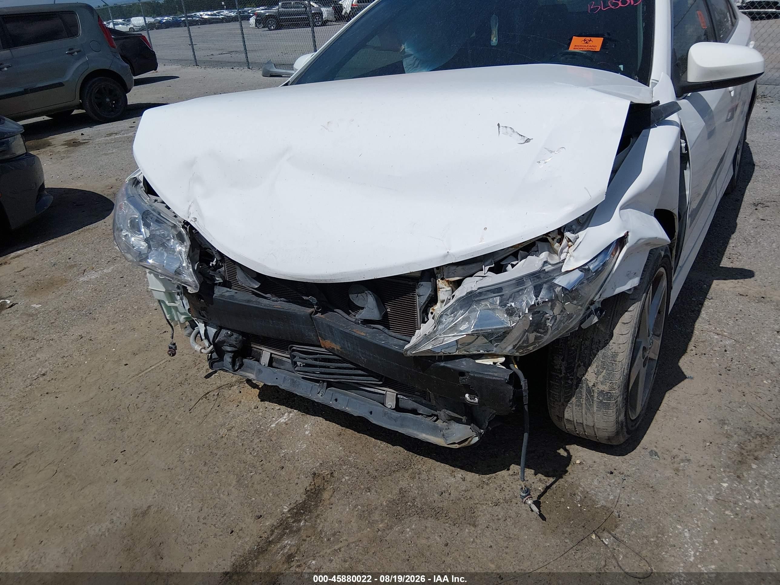 2012 Toyota Camry Se White vin: 4T1BF1FK3CU572324