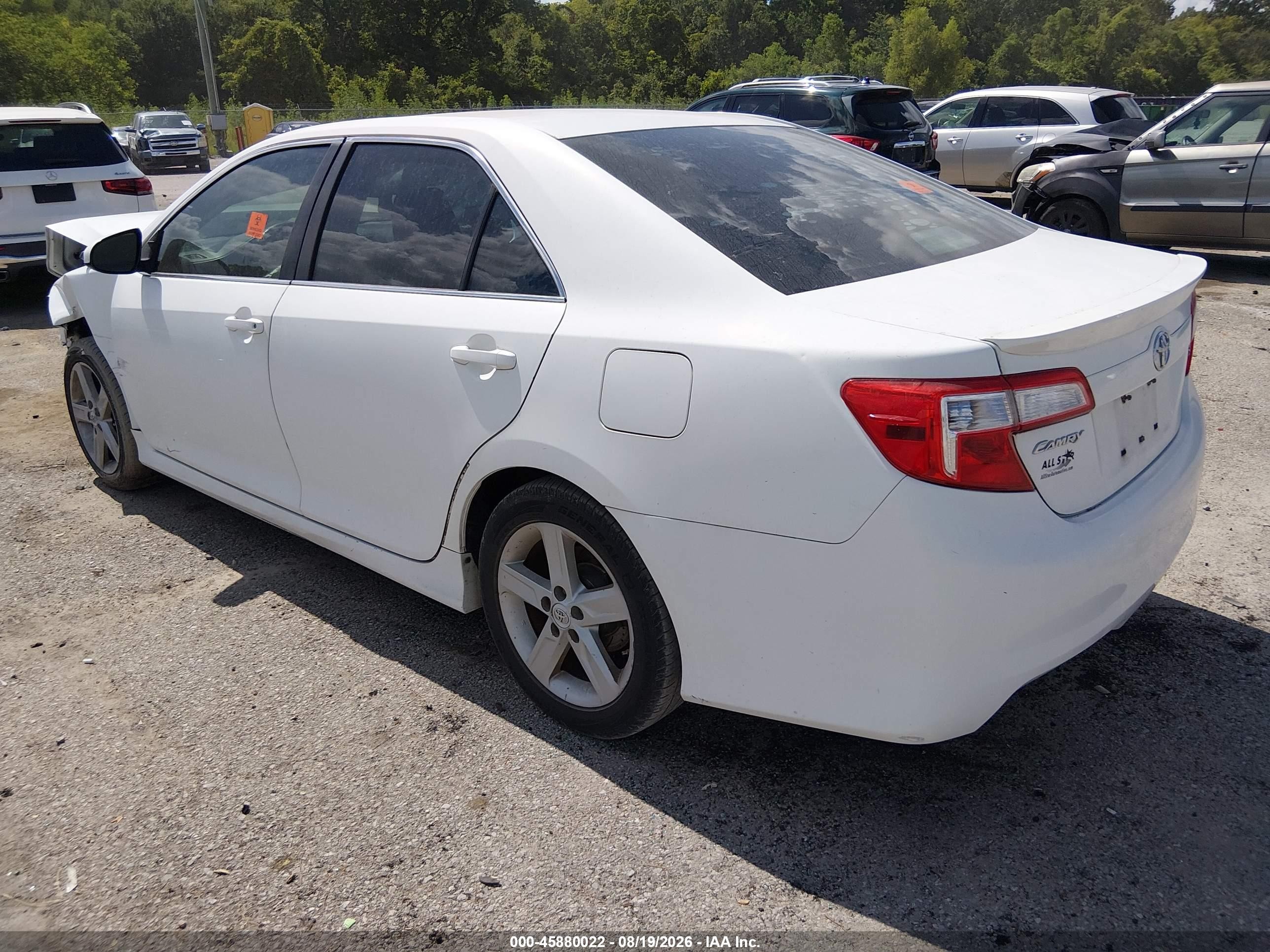 2012 Toyota Camry Se White vin: 4T1BF1FK3CU572324