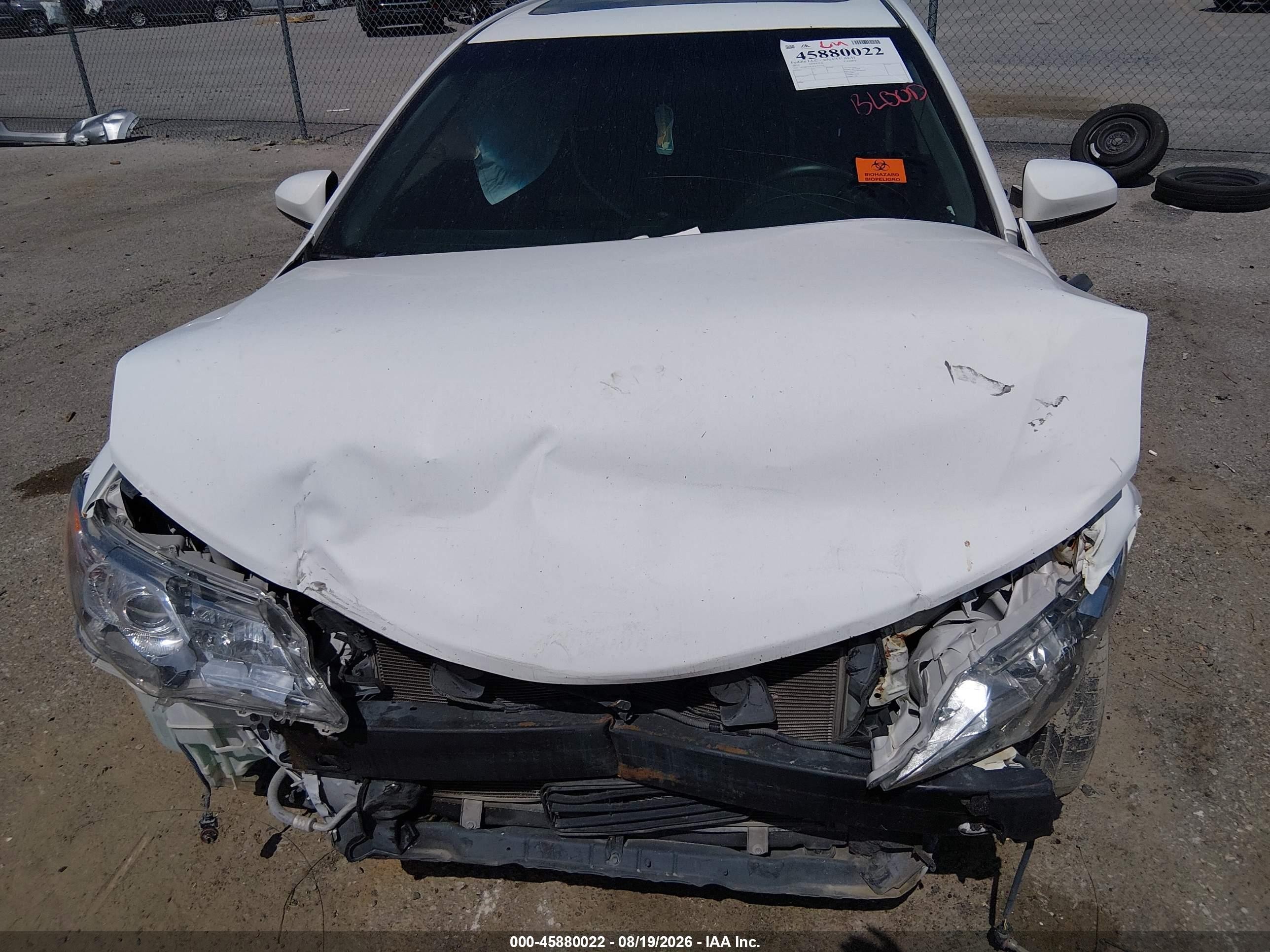 2012 Toyota Camry Se White vin: 4T1BF1FK3CU572324
