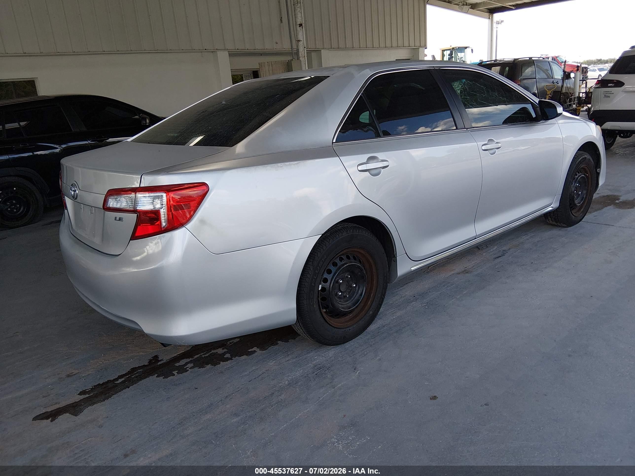 2012 Toyota Camry Le Silver vin: 4T1BF1FK3CU583355