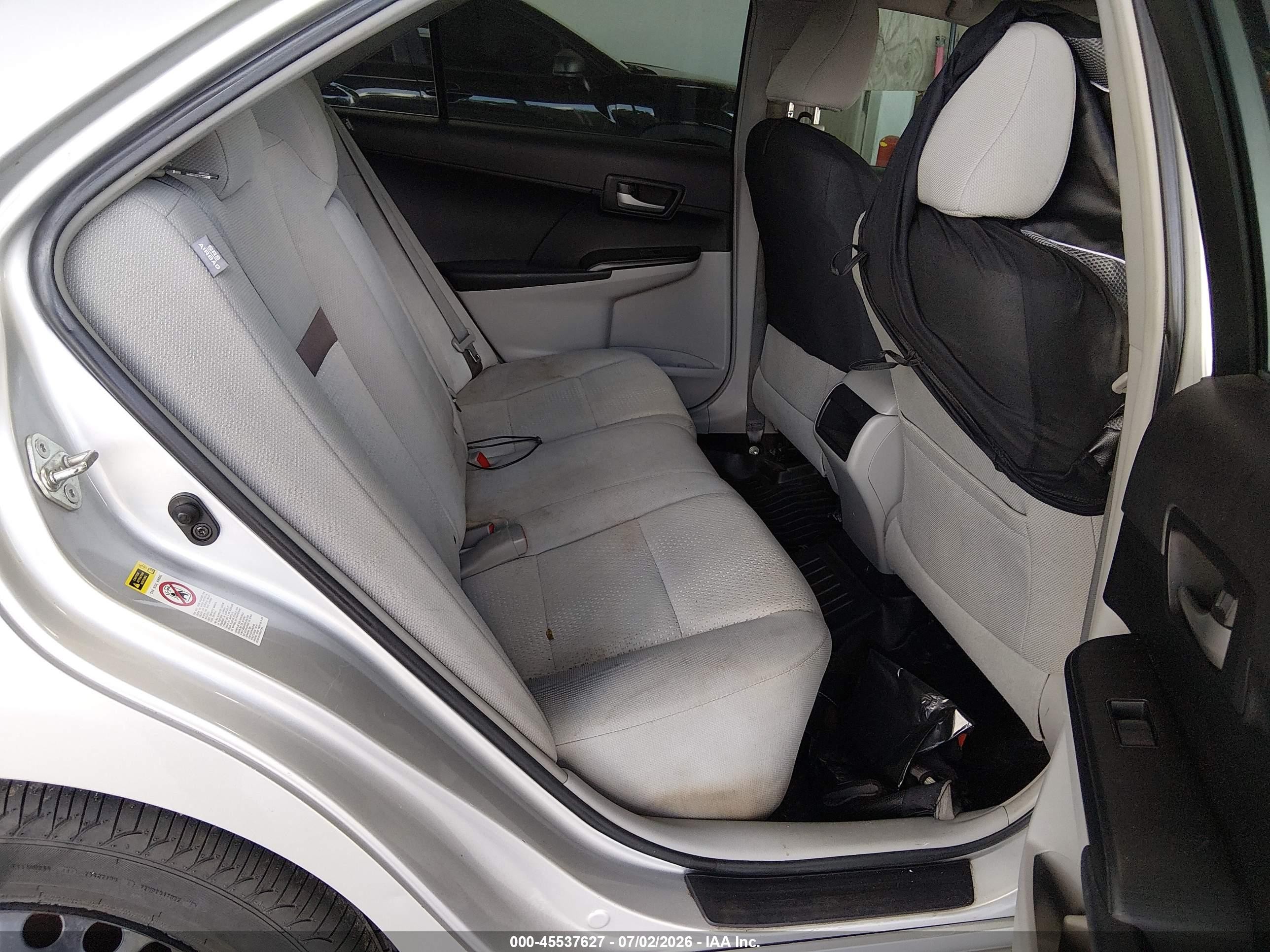 2012 Toyota Camry Le Silver vin: 4T1BF1FK3CU583355