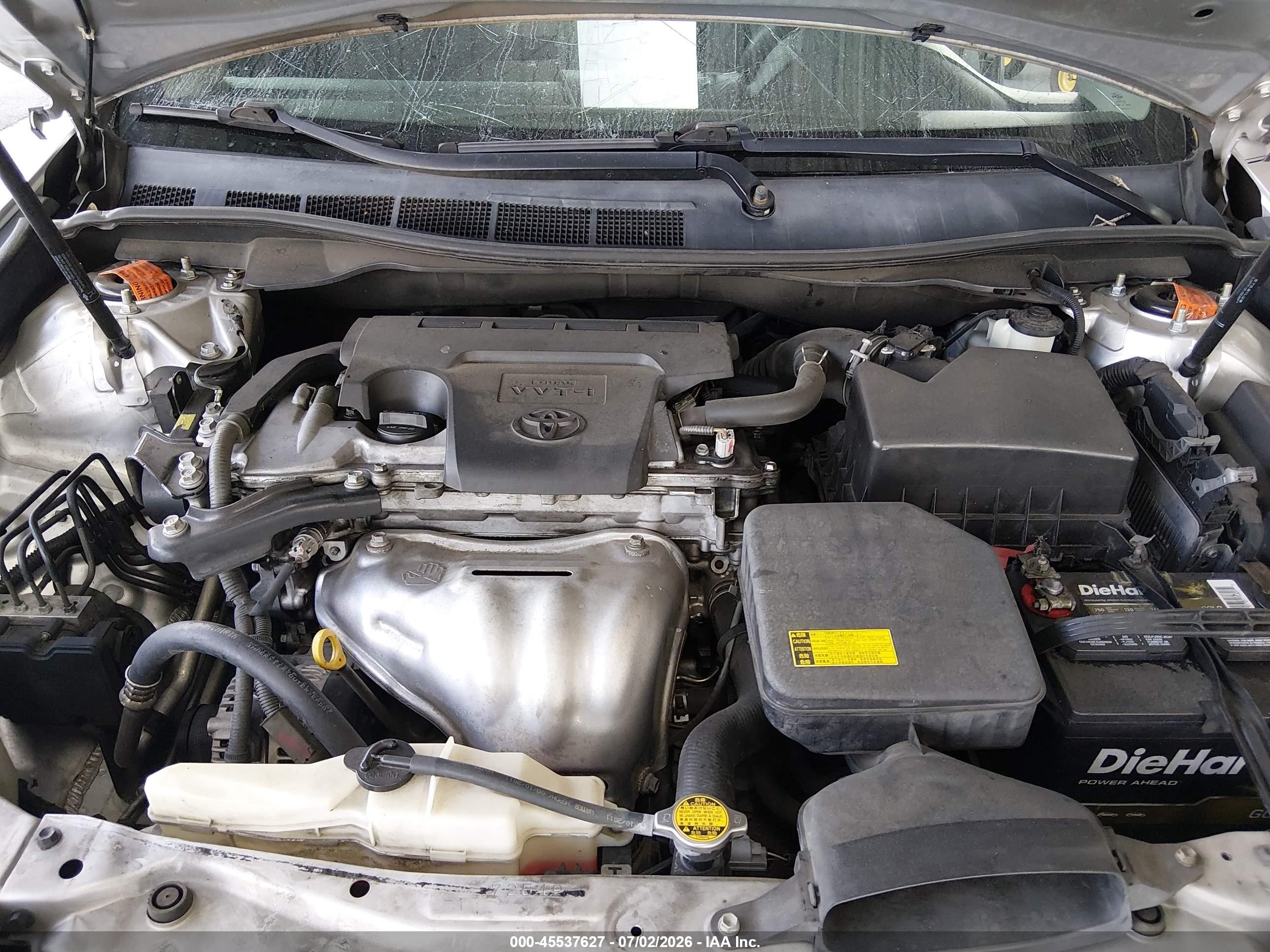 2012 Toyota Camry Le Silver vin: 4T1BF1FK3CU583355