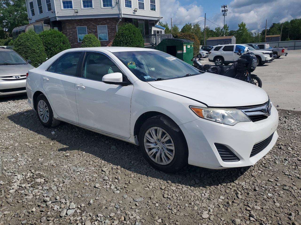 2012 Toyota Camry Le Белый vin: 4T1BF1FK3CU595215