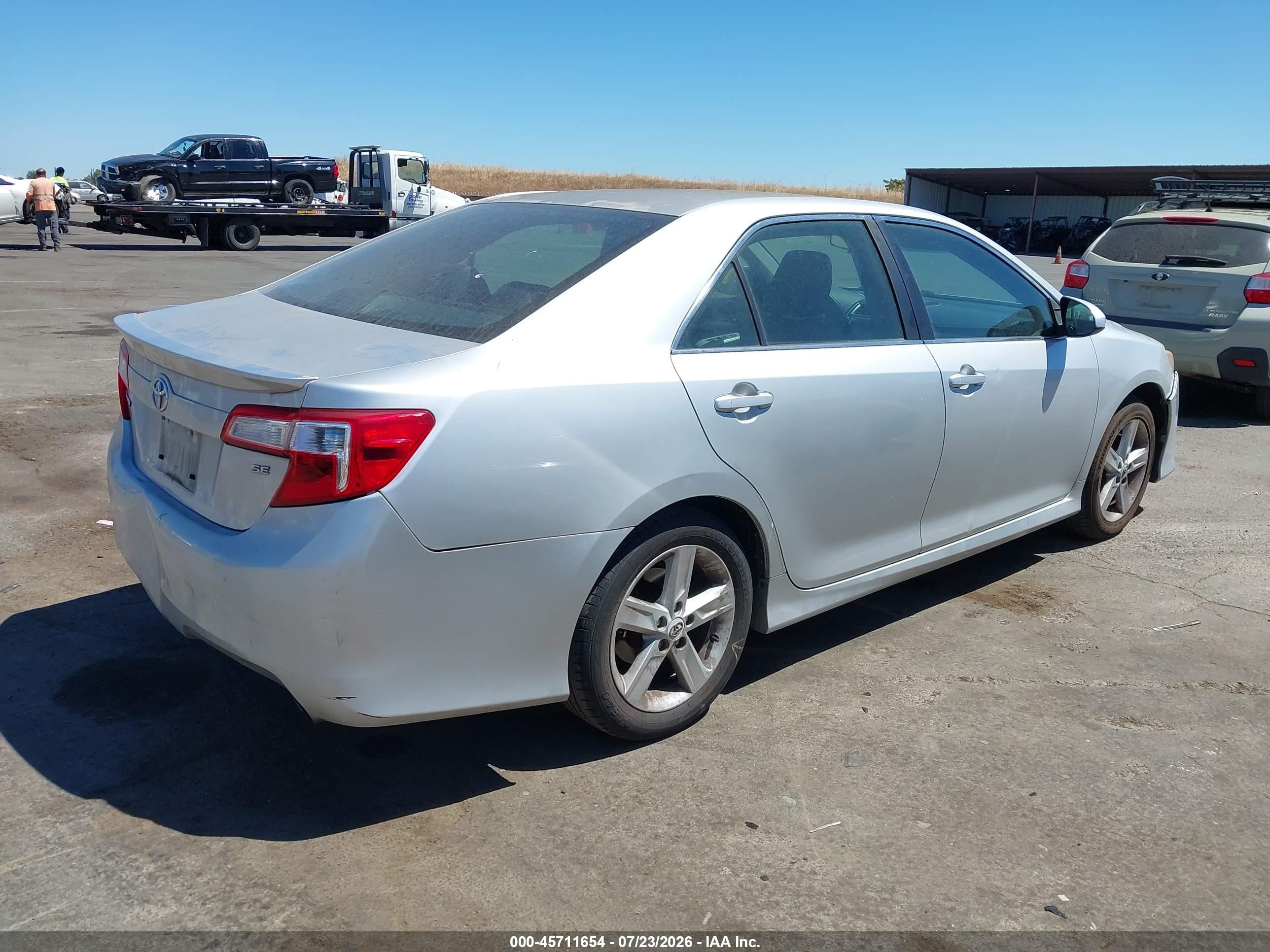 2012 Toyota Camry Se Серебряный vin: 4T1BF1FK3CU599653