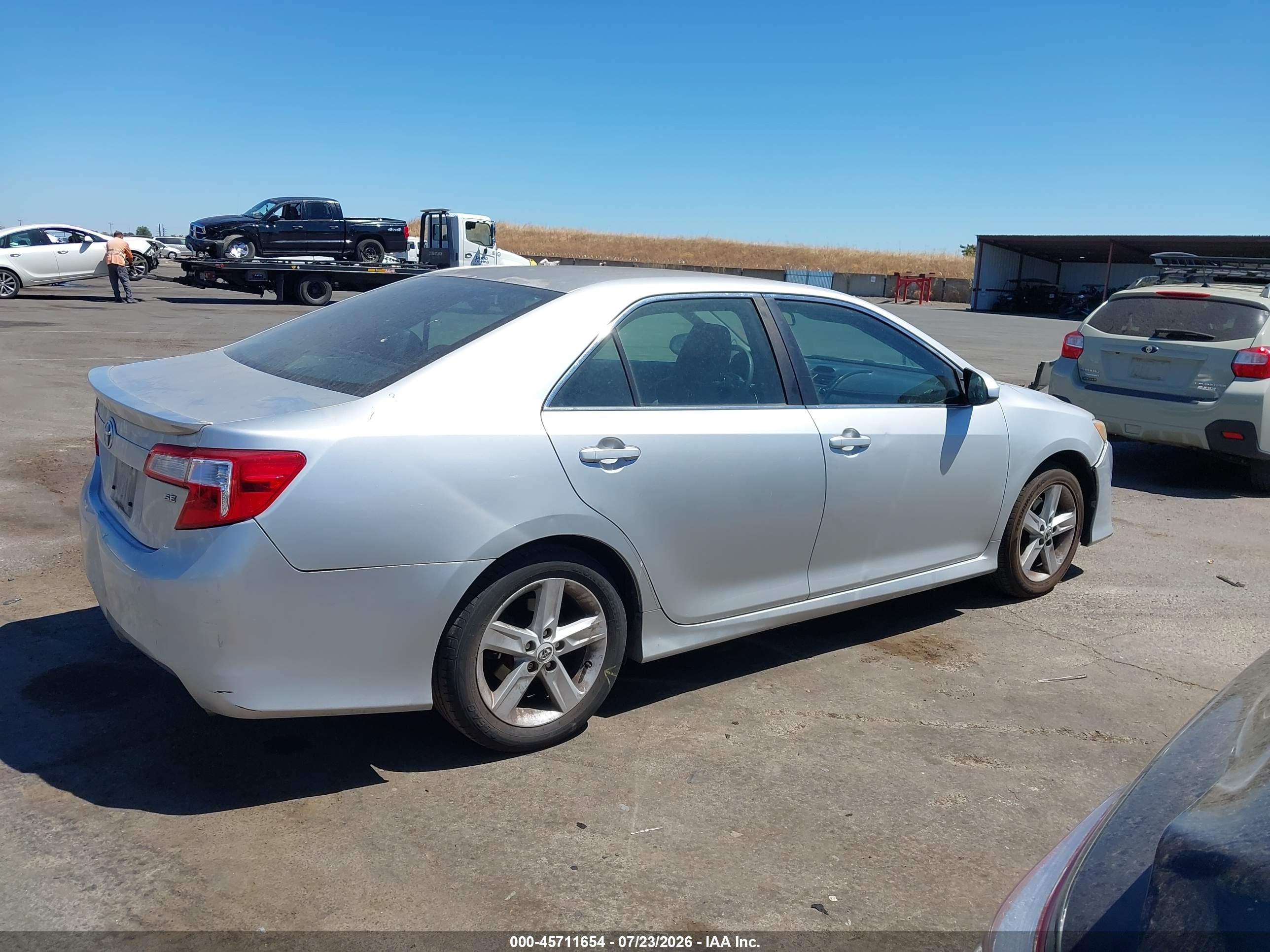 2012 Toyota Camry Se Серебряный vin: 4T1BF1FK3CU599653
