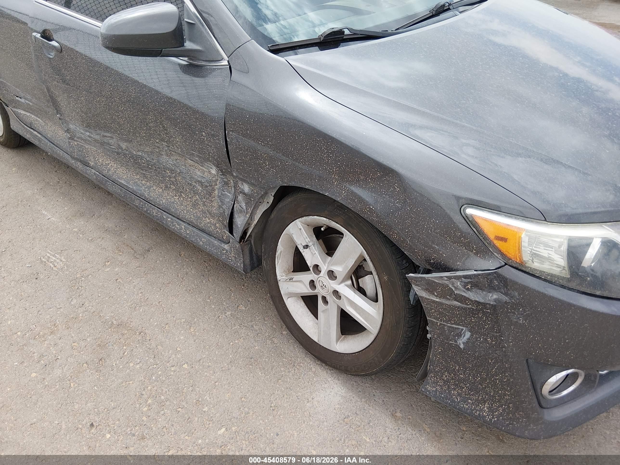 2012 Toyota Camry Se Gray vin: 4T1BF1FK3CU612367