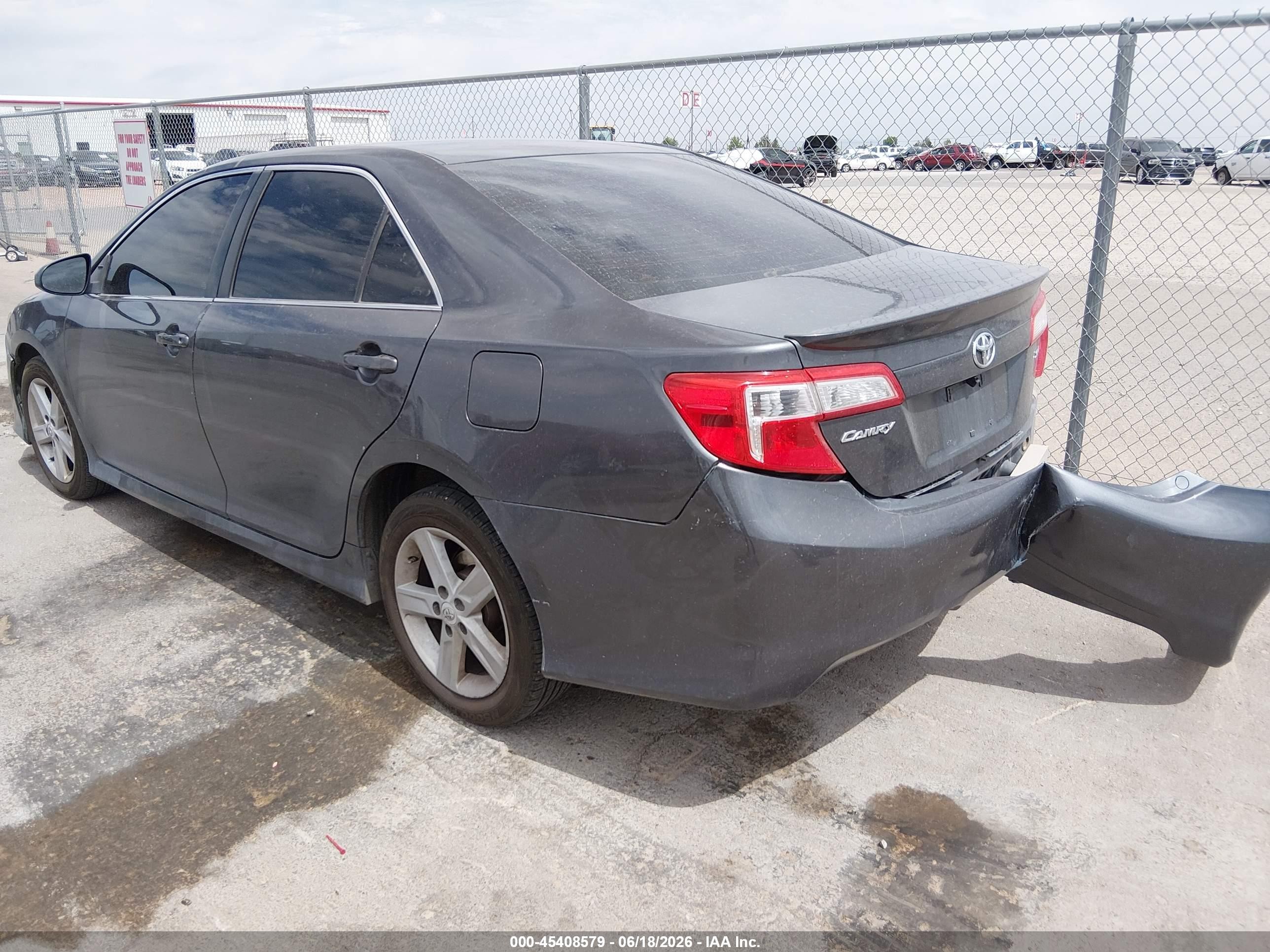2012 Toyota Camry Se Gray vin: 4T1BF1FK3CU612367