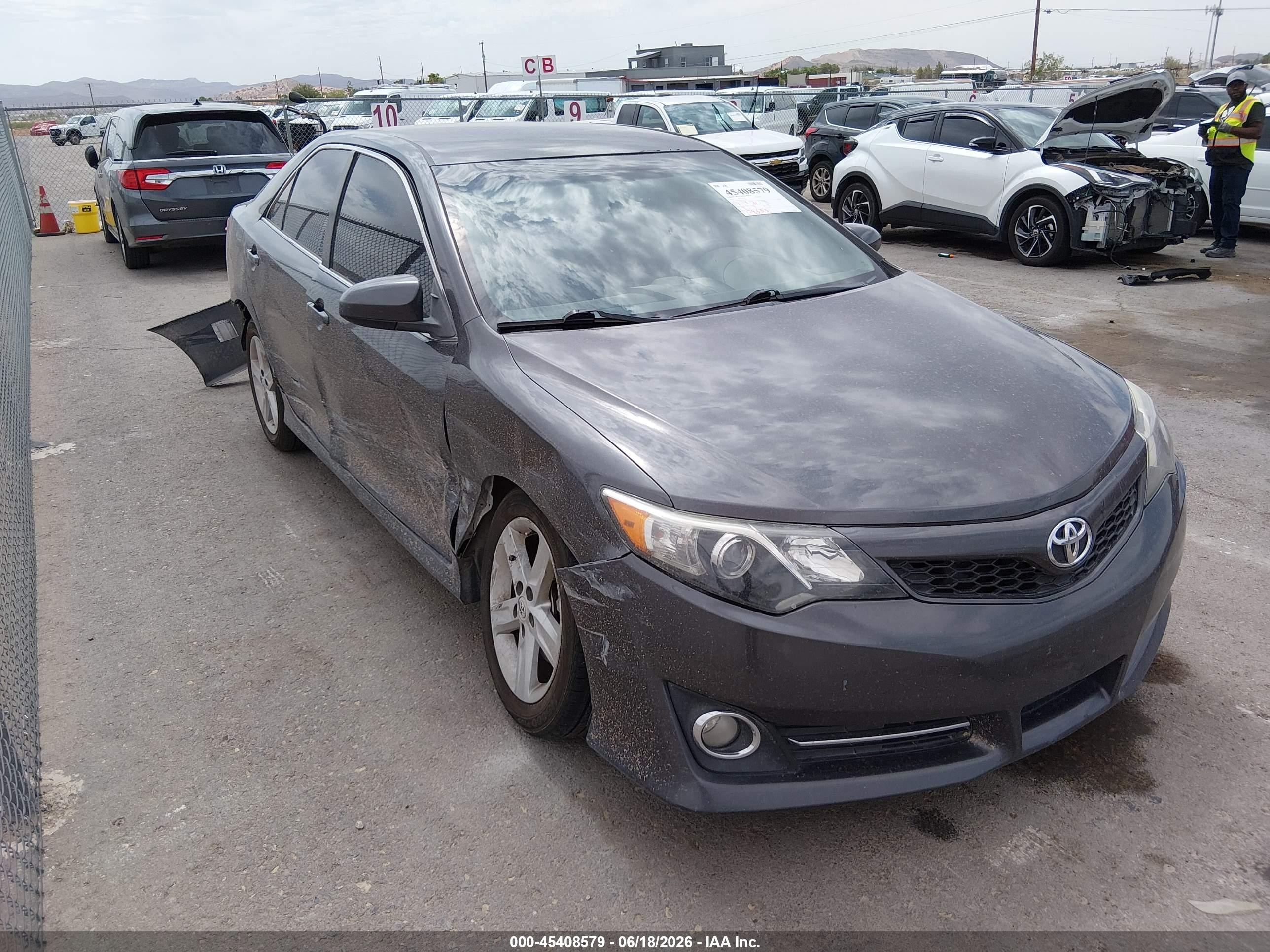 2012 Toyota Camry Se Gray vin: 4T1BF1FK3CU612367