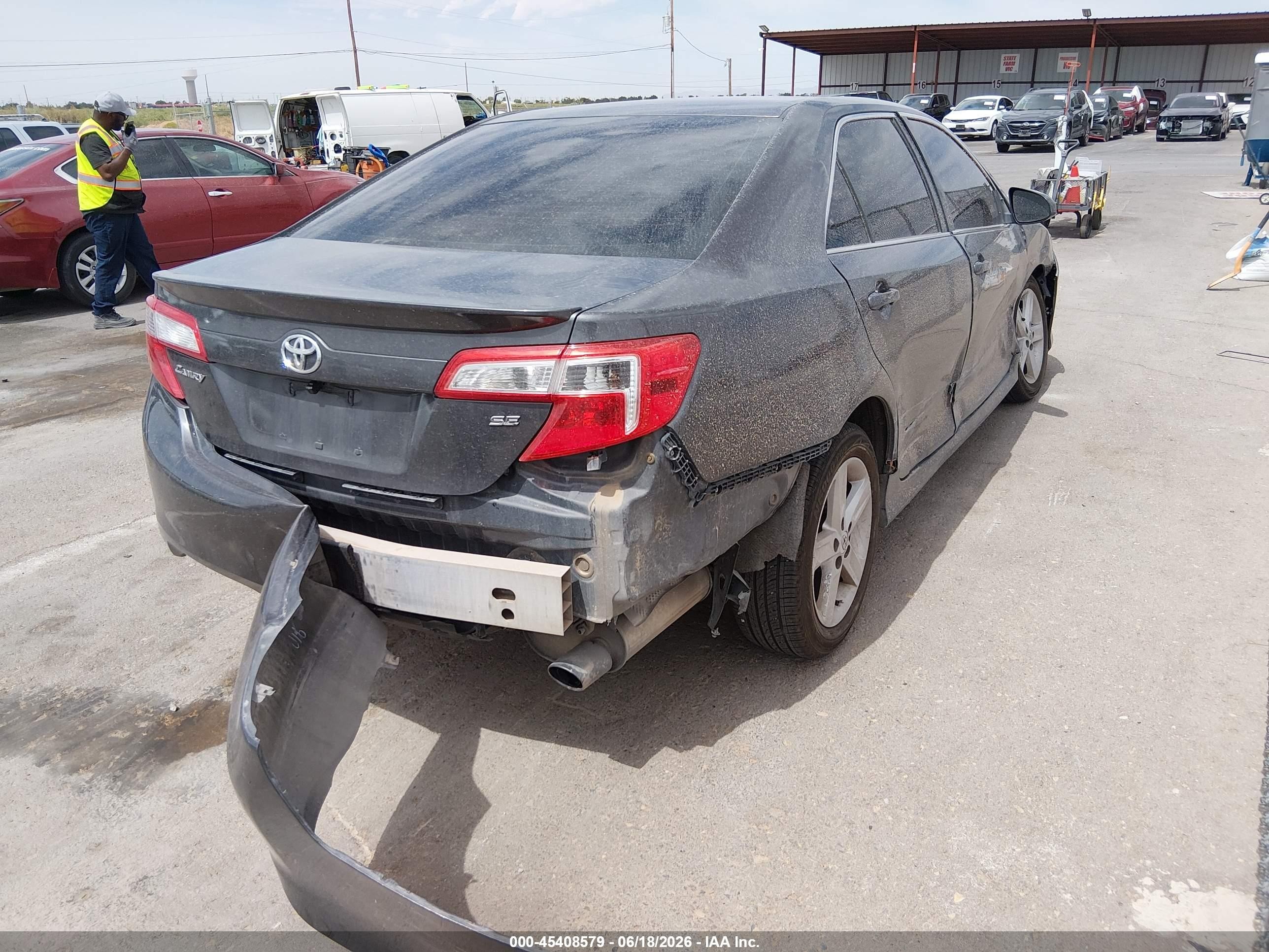 2012 Toyota Camry Se Gray vin: 4T1BF1FK3CU612367