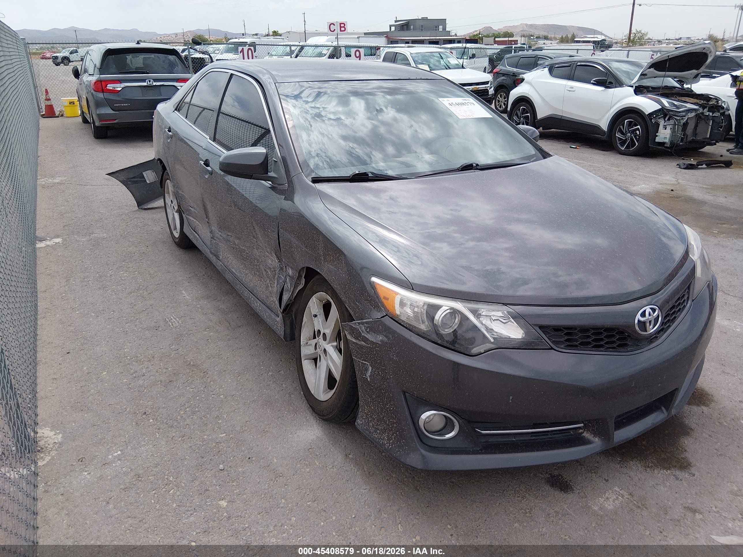 2012 Toyota Camry Se Gray vin: 4T1BF1FK3CU612367