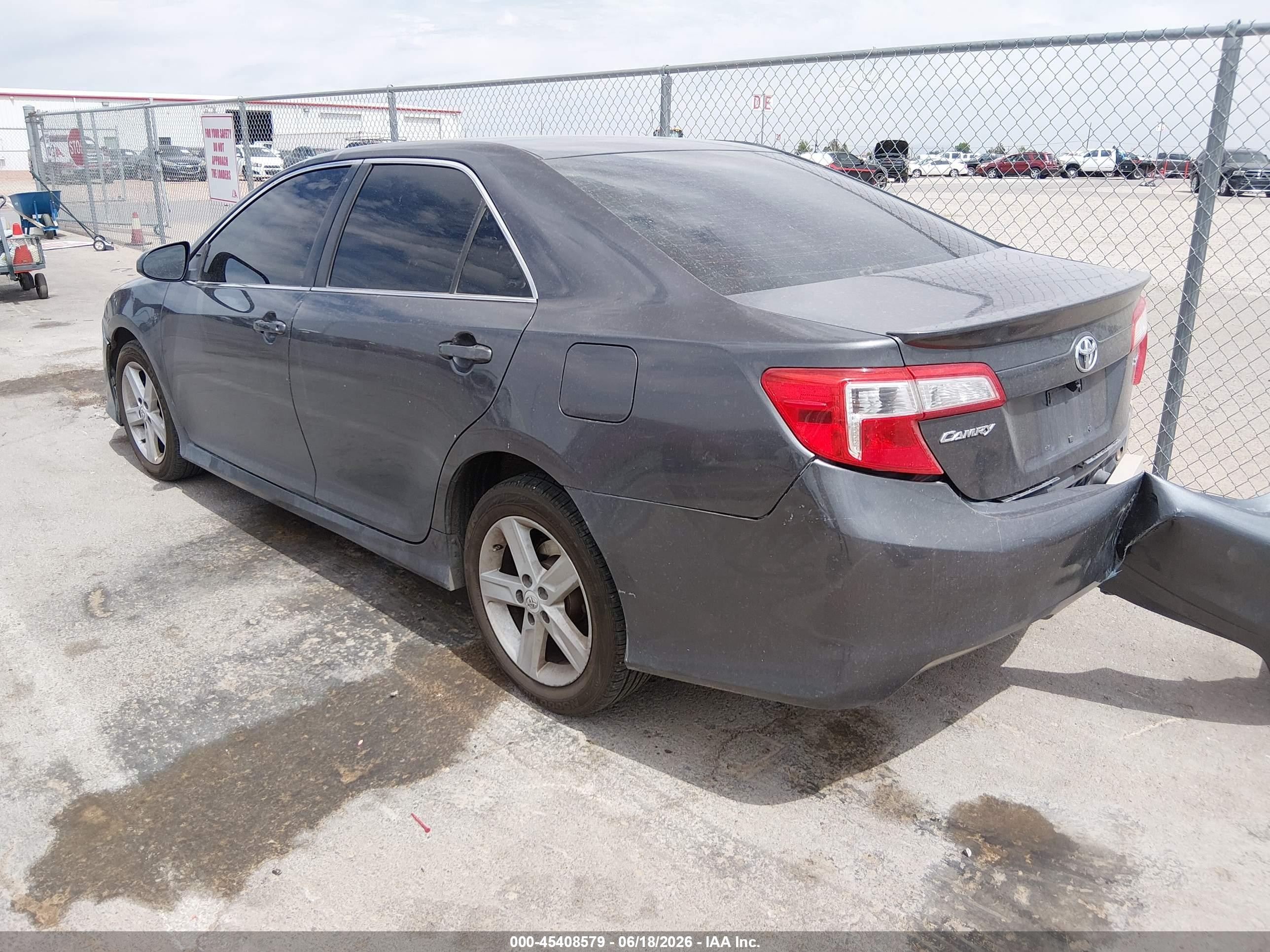 2012 Toyota Camry Se Gray vin: 4T1BF1FK3CU612367