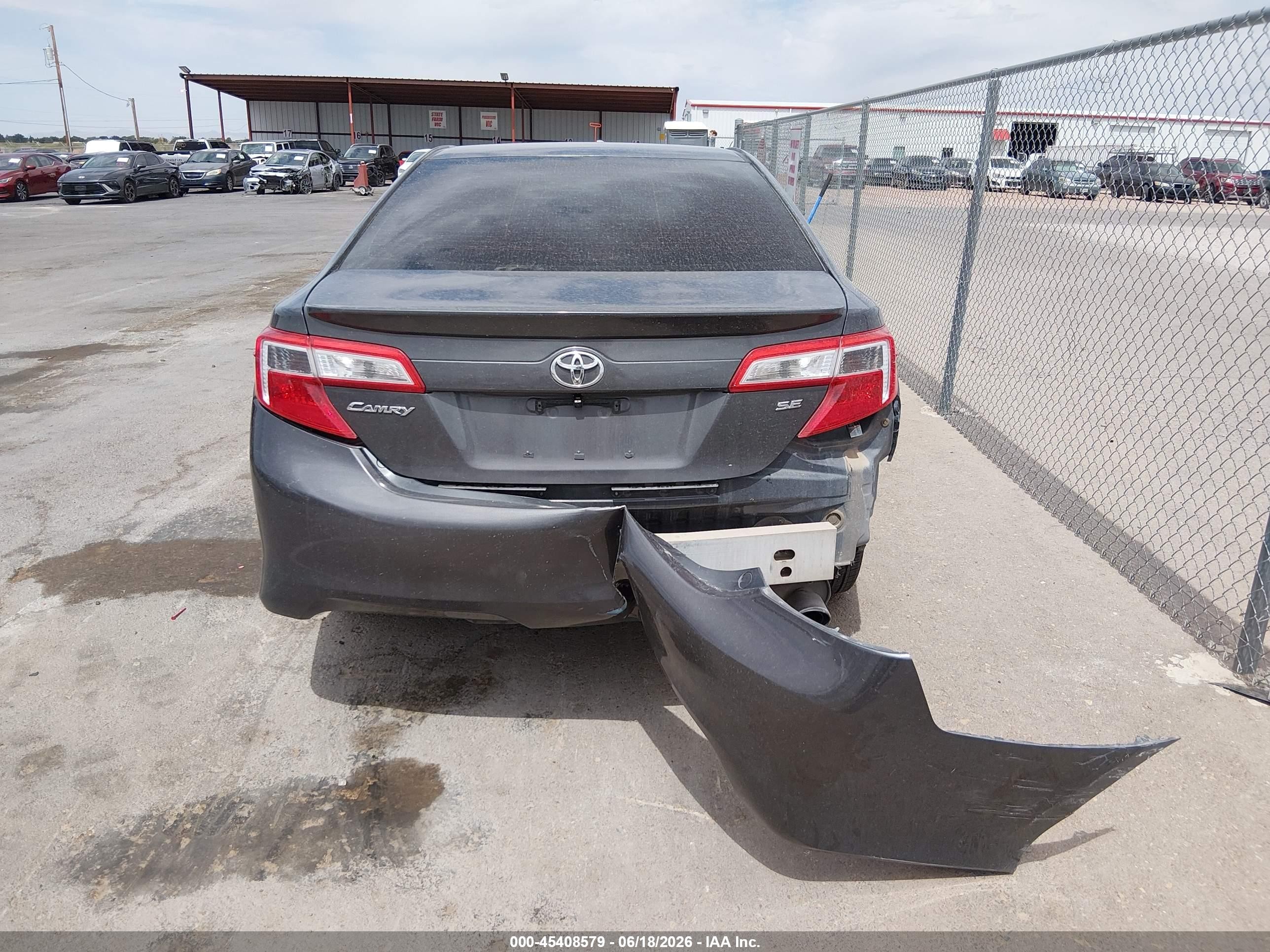 2012 Toyota Camry Se Gray vin: 4T1BF1FK3CU612367