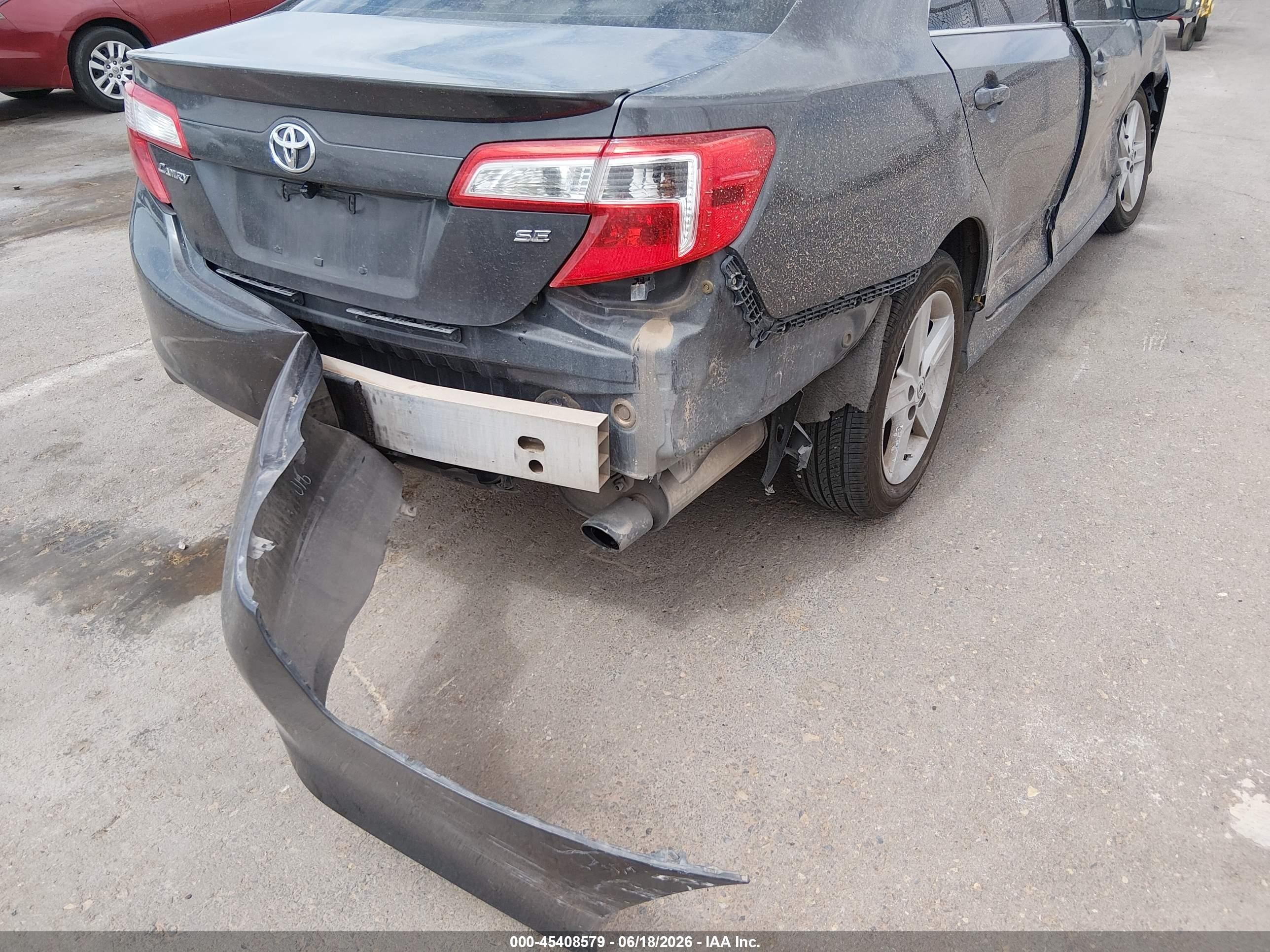 2012 Toyota Camry Se Gray vin: 4T1BF1FK3CU612367