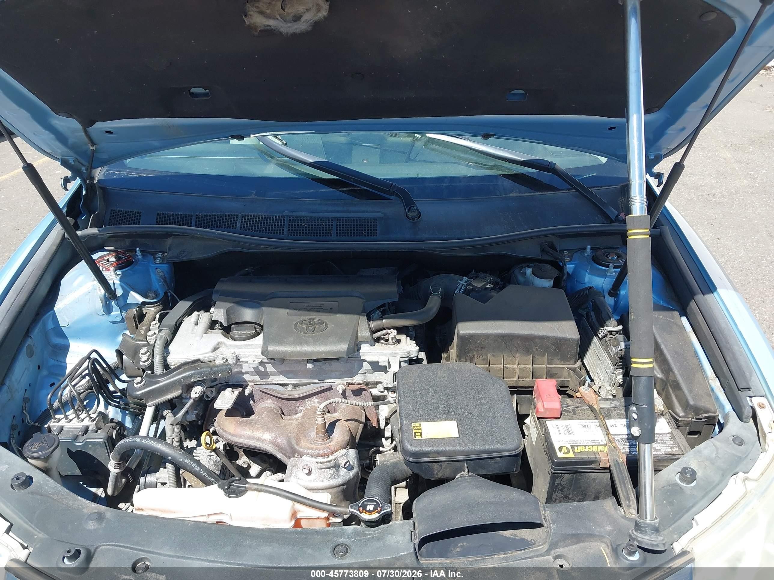 2012 Toyota Camry Le Blue vin: 4T1BF1FK3CU631081