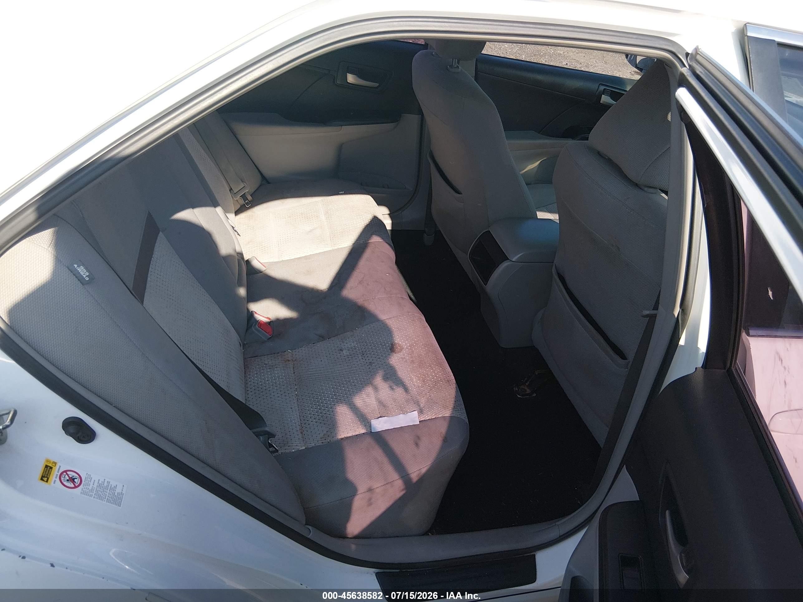 2013 Toyota Camry Le Белый vin: 4T1BF1FK3DU205893