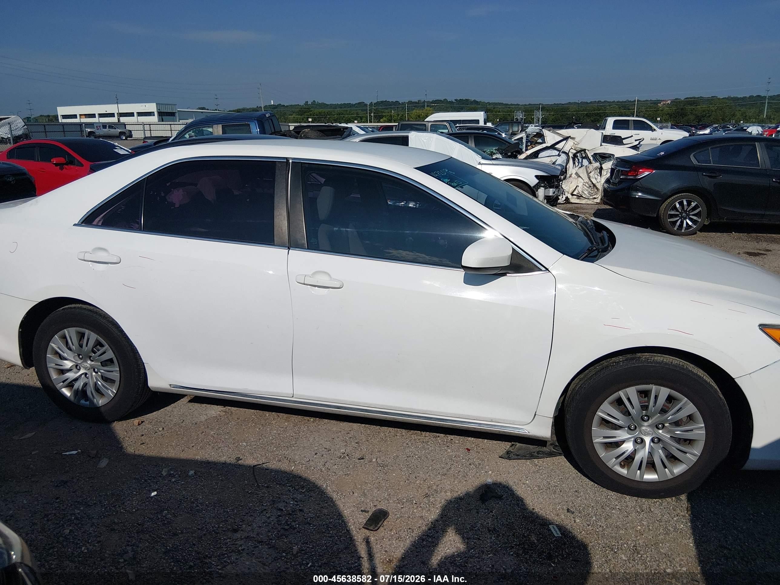 2013 Toyota Camry Le Белый vin: 4T1BF1FK3DU205893