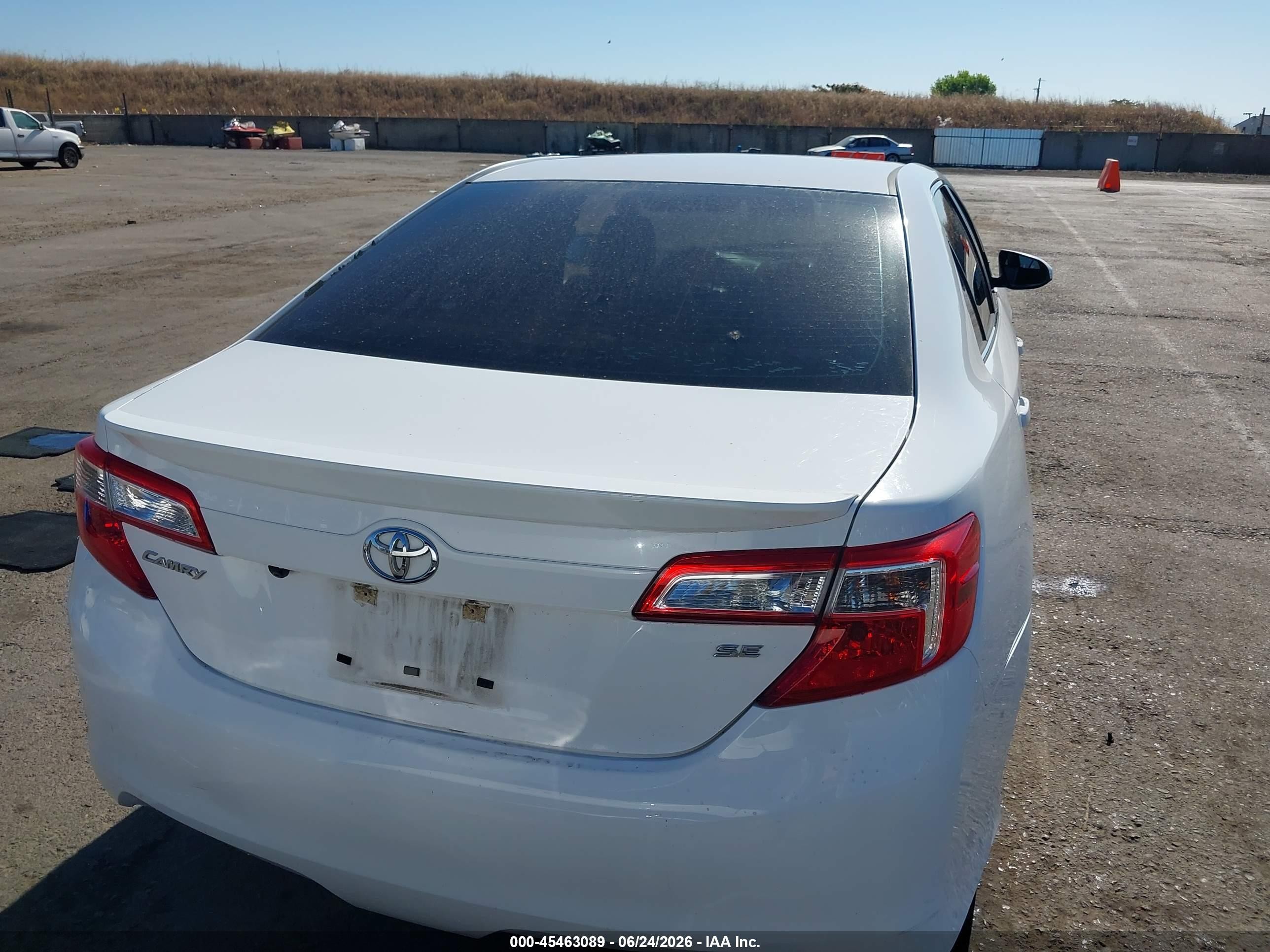 2013 Toyota Camry Se White vin: 4T1BF1FK3DU224802