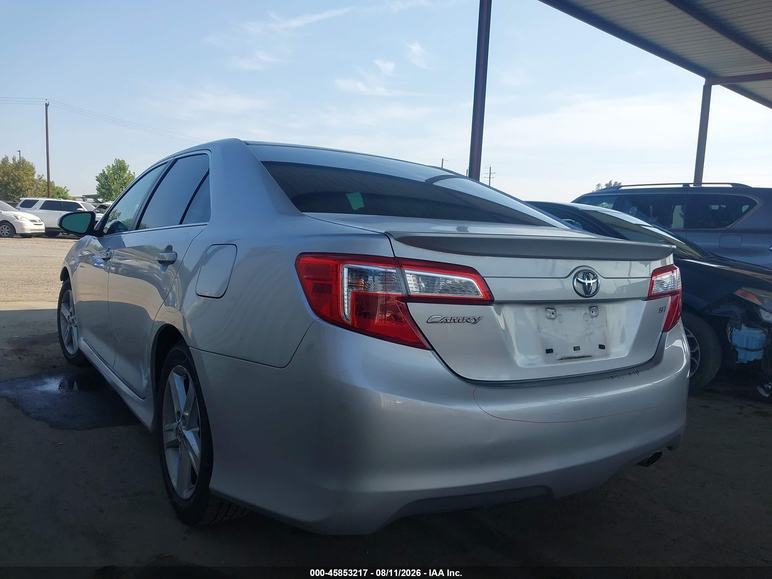 2013 Toyota Camry Se Silver vin: 4T1BF1FK3DU232771