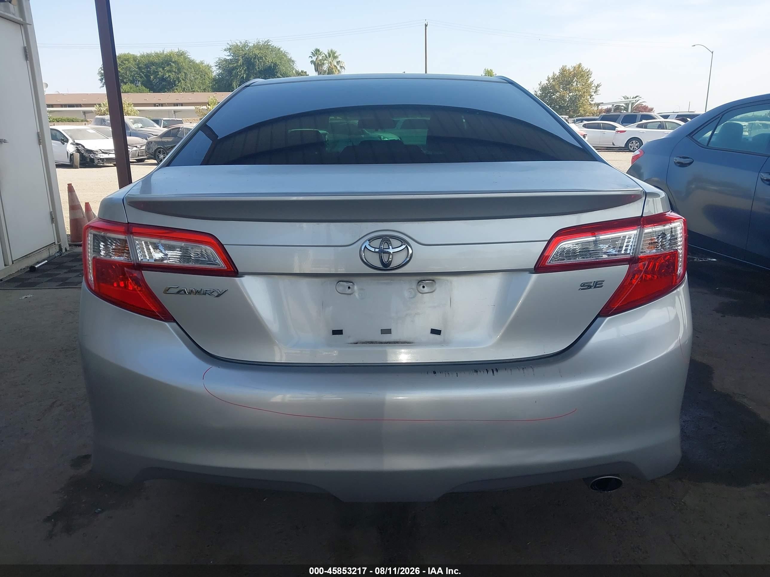 2013 Toyota Camry Se Silver vin: 4T1BF1FK3DU232771