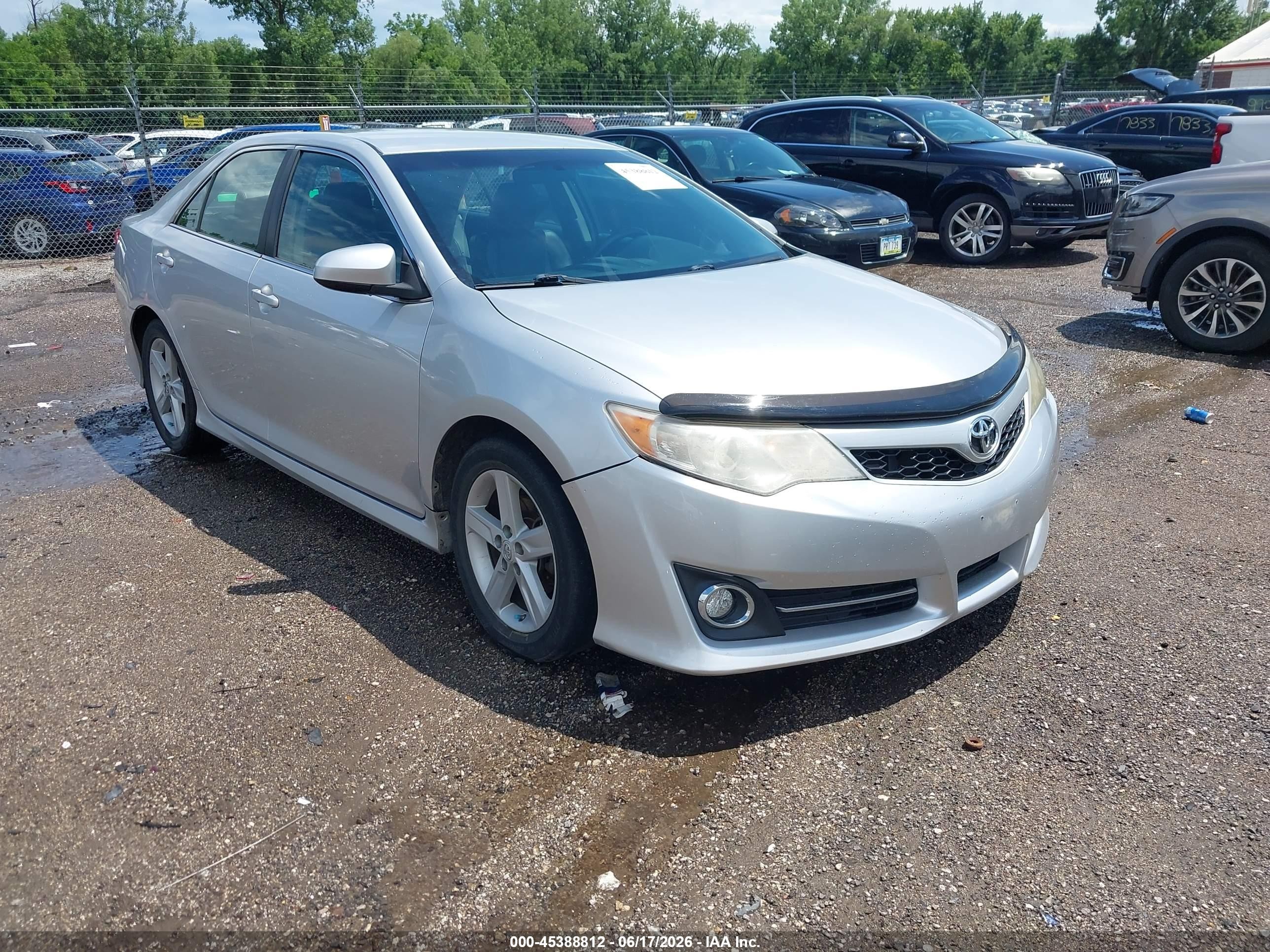 2013 Toyota Camry Se Silver vin: 4T1BF1FK3DU238943
