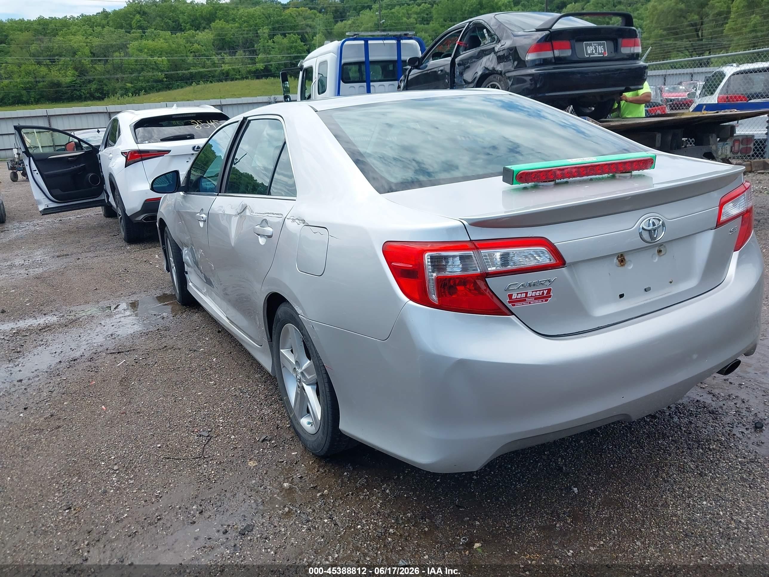 2013 Toyota Camry Se Silver vin: 4T1BF1FK3DU238943