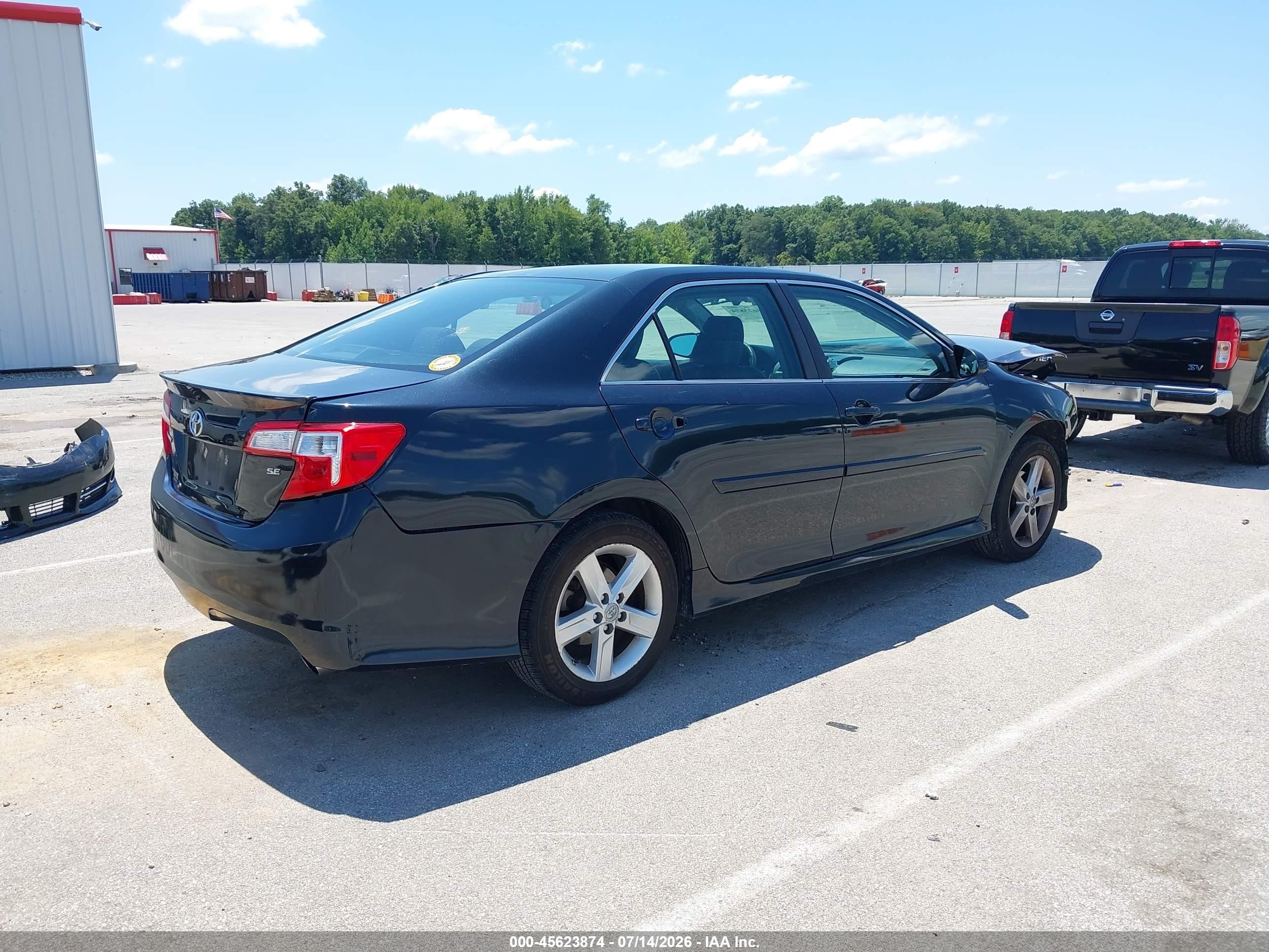2013 Toyota Camry Se Blue vin: 4T1BF1FK3DU258223