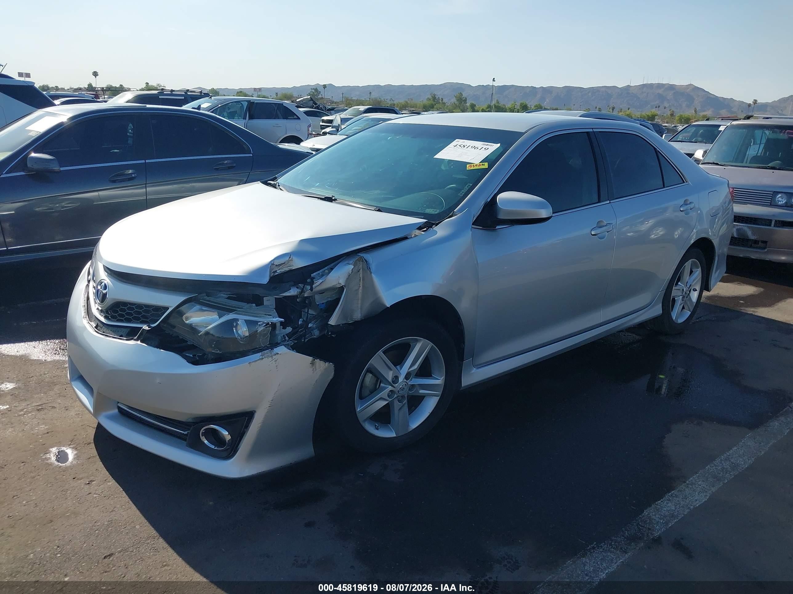 2013 Toyota Camry Se Silver vin: 4T1BF1FK3DU264734