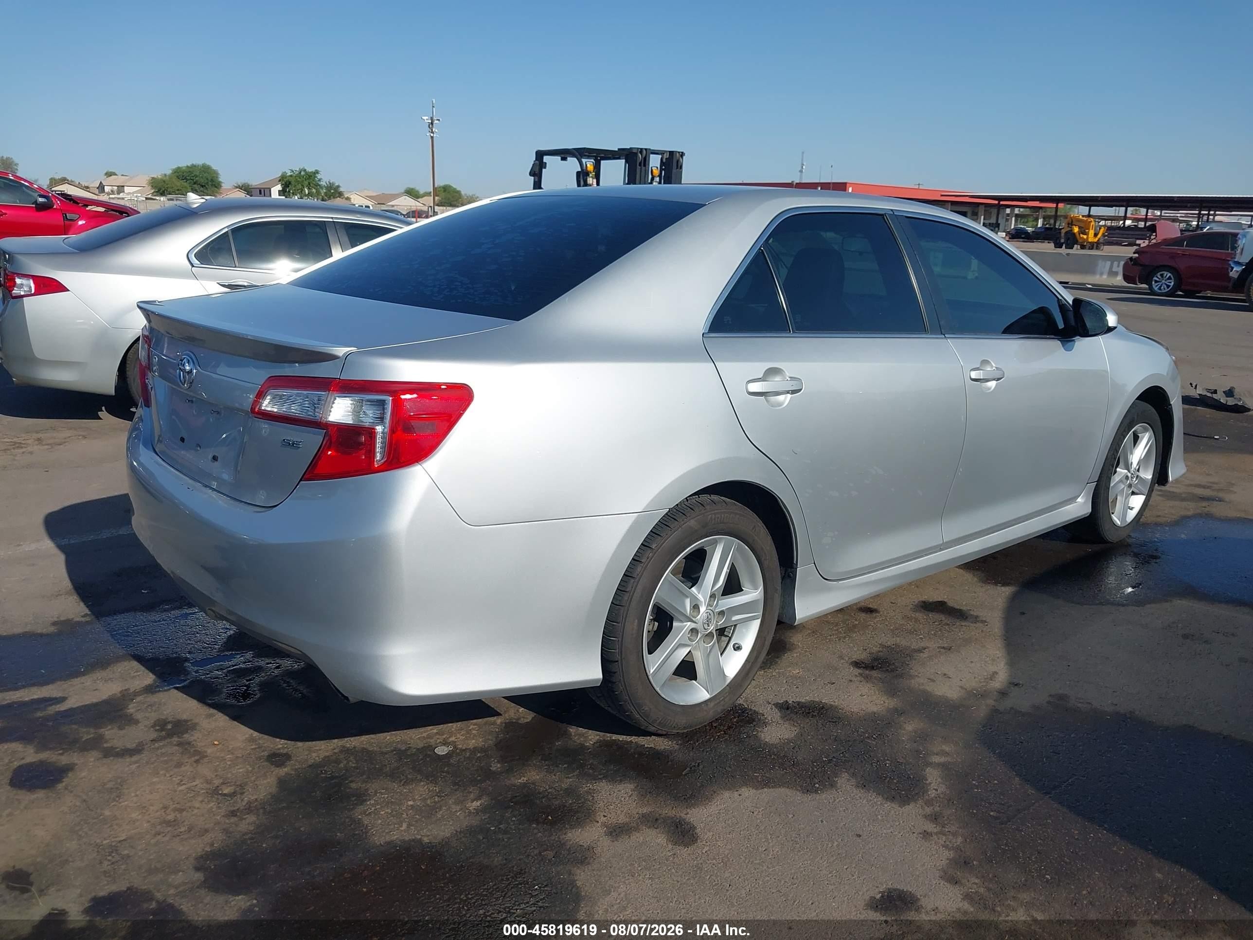 2013 Toyota Camry Se Silver vin: 4T1BF1FK3DU264734