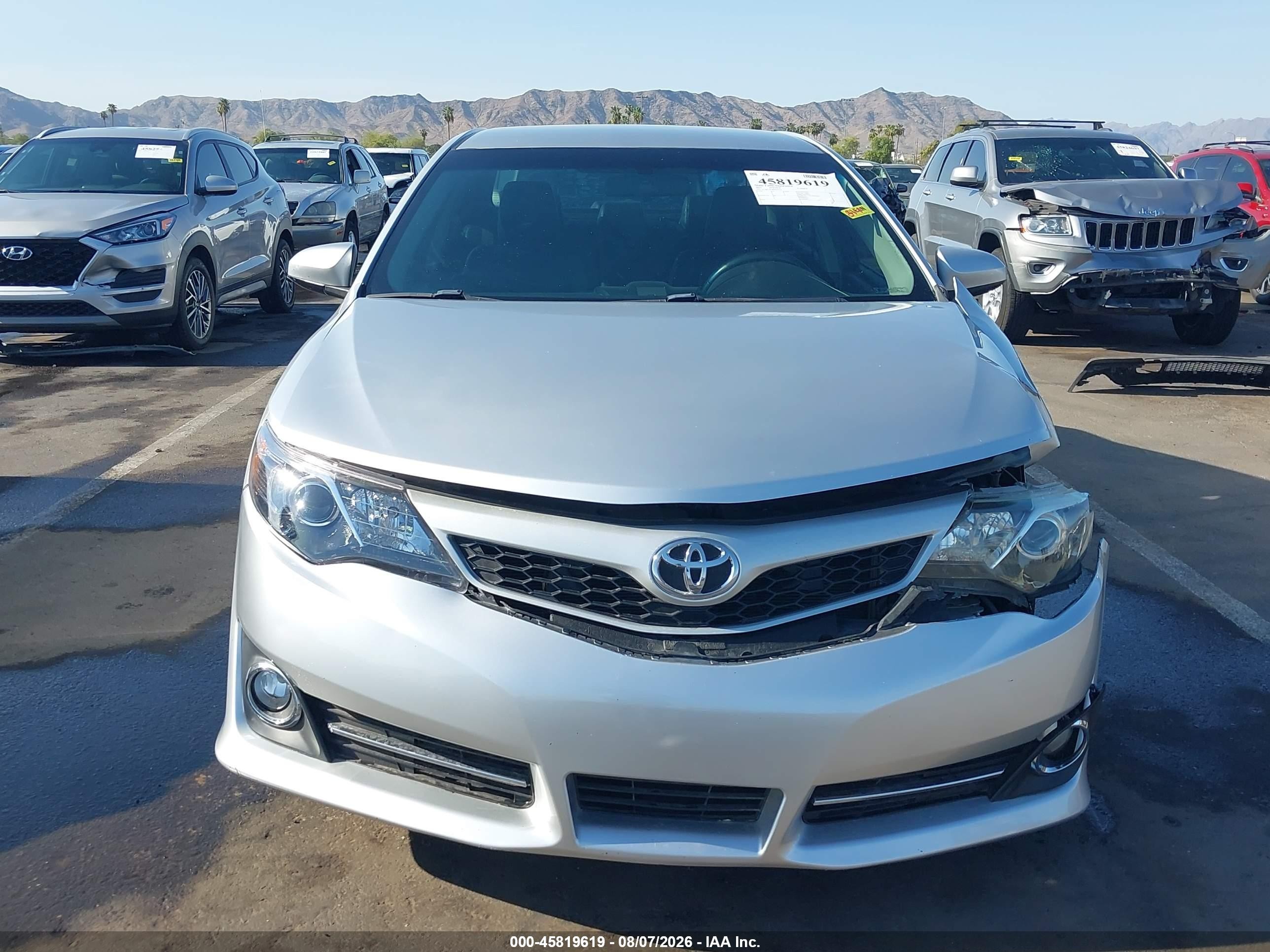 2013 Toyota Camry Se Silver vin: 4T1BF1FK3DU264734