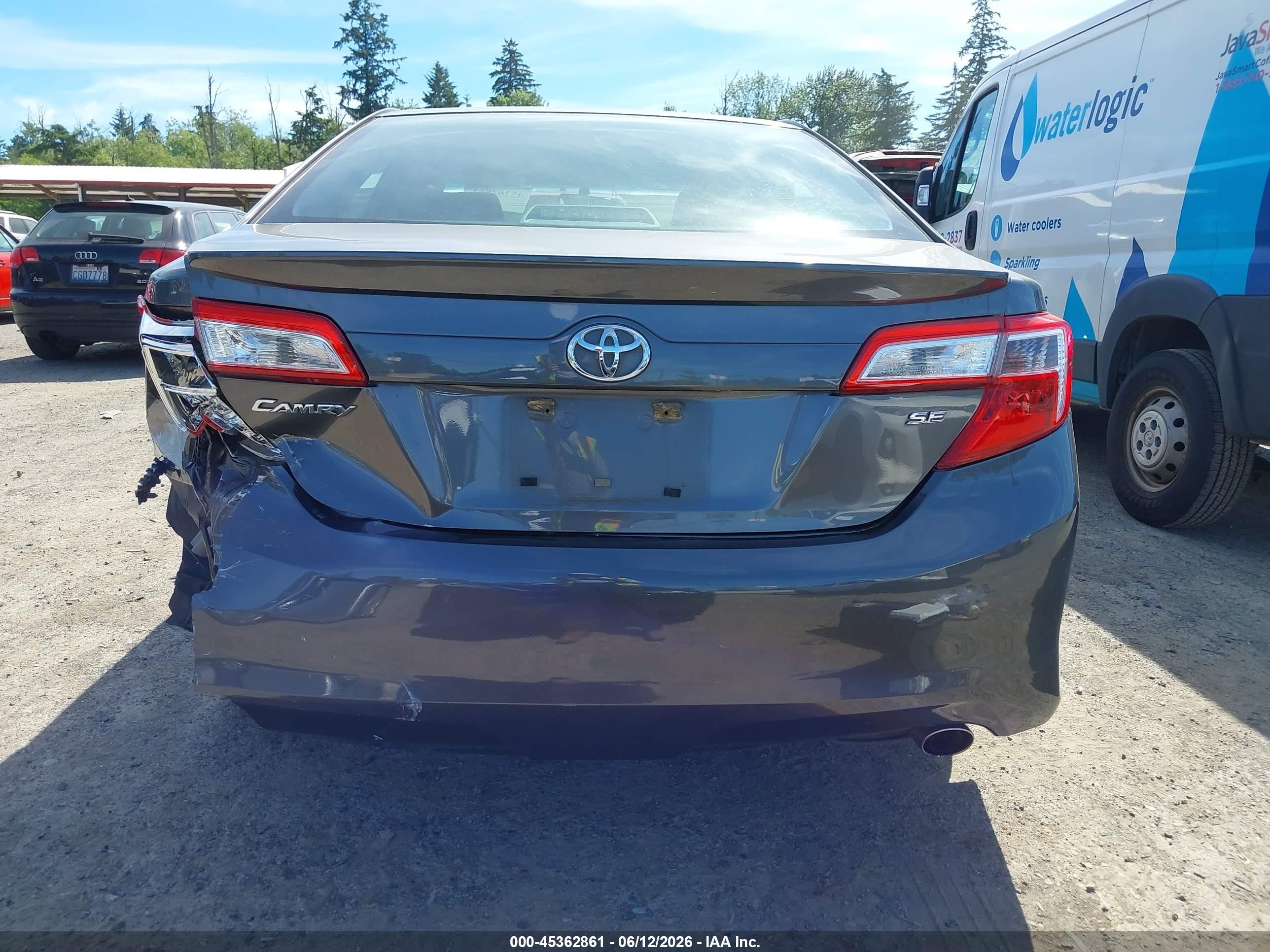 2013 Toyota Camry Se Gray vin: 4T1BF1FK3DU264944